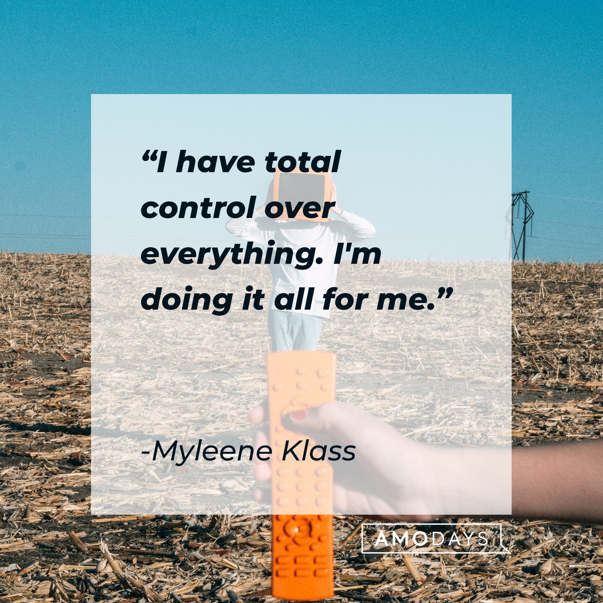 Myleene Klass’ "I have total control over everything. I'm doing it all for me." | Image: AmoDays 