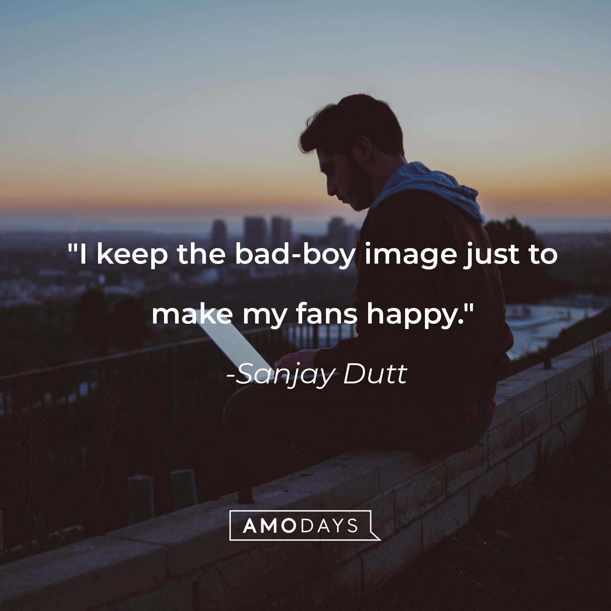 Sanjay Dutt's quote: "I keep the bad-boy image just to make my fans happy." | Image: AmoDays
