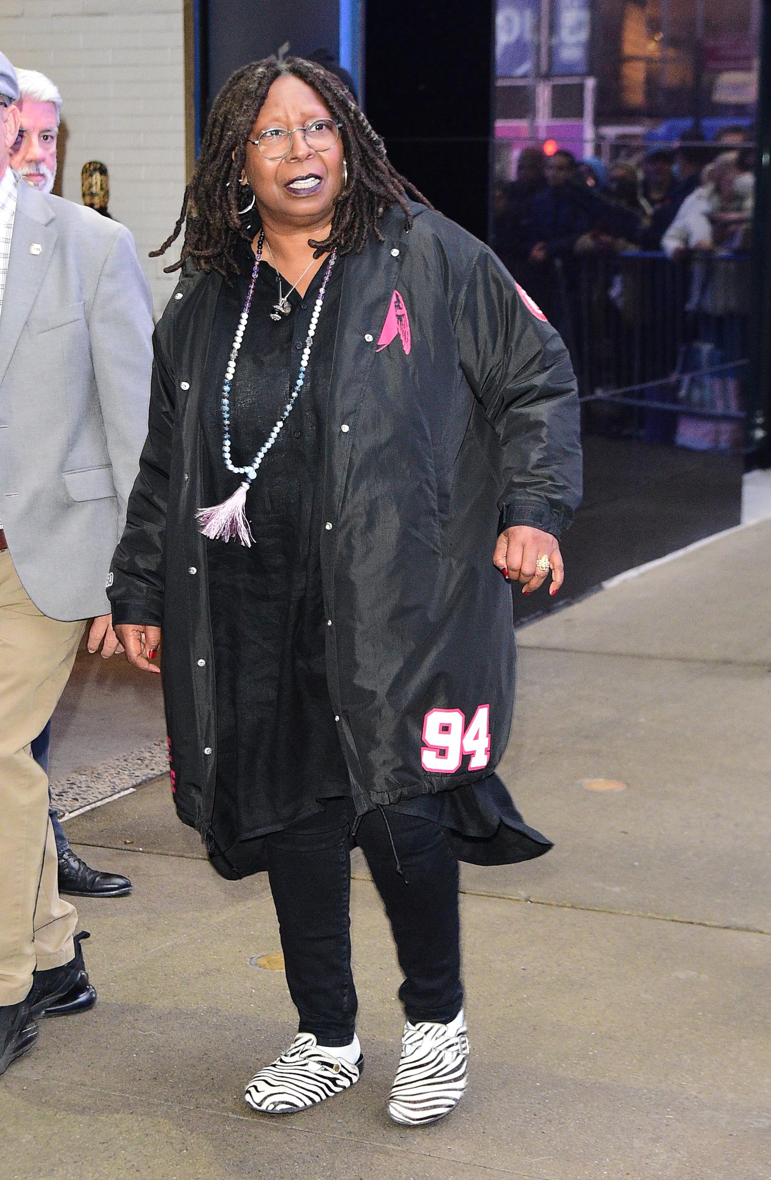 Whoopi Goldberg is seen leaving 