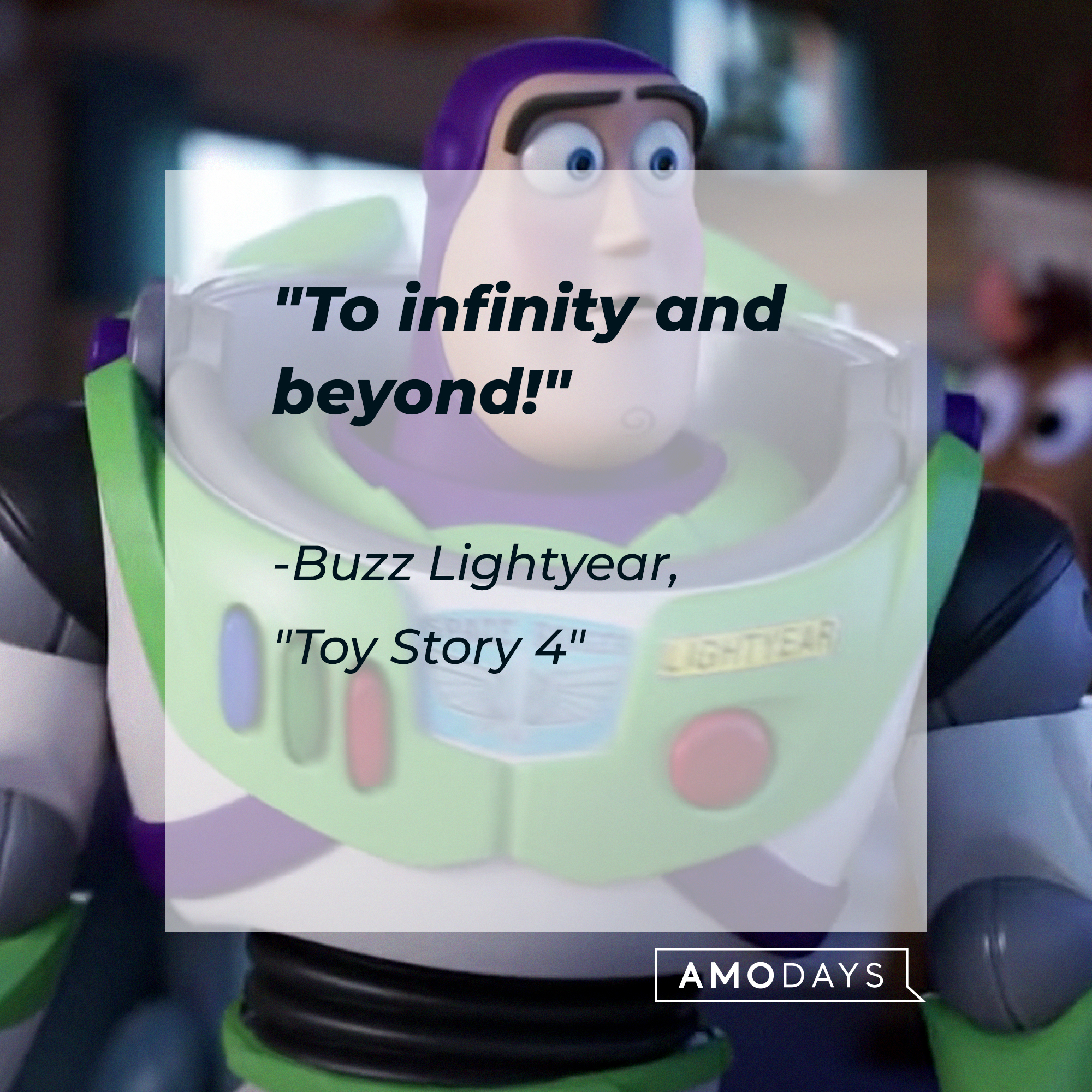 Buzz Lightyear's quote: "To infinity and beyond!" | Source: Youtube.com/Pixar