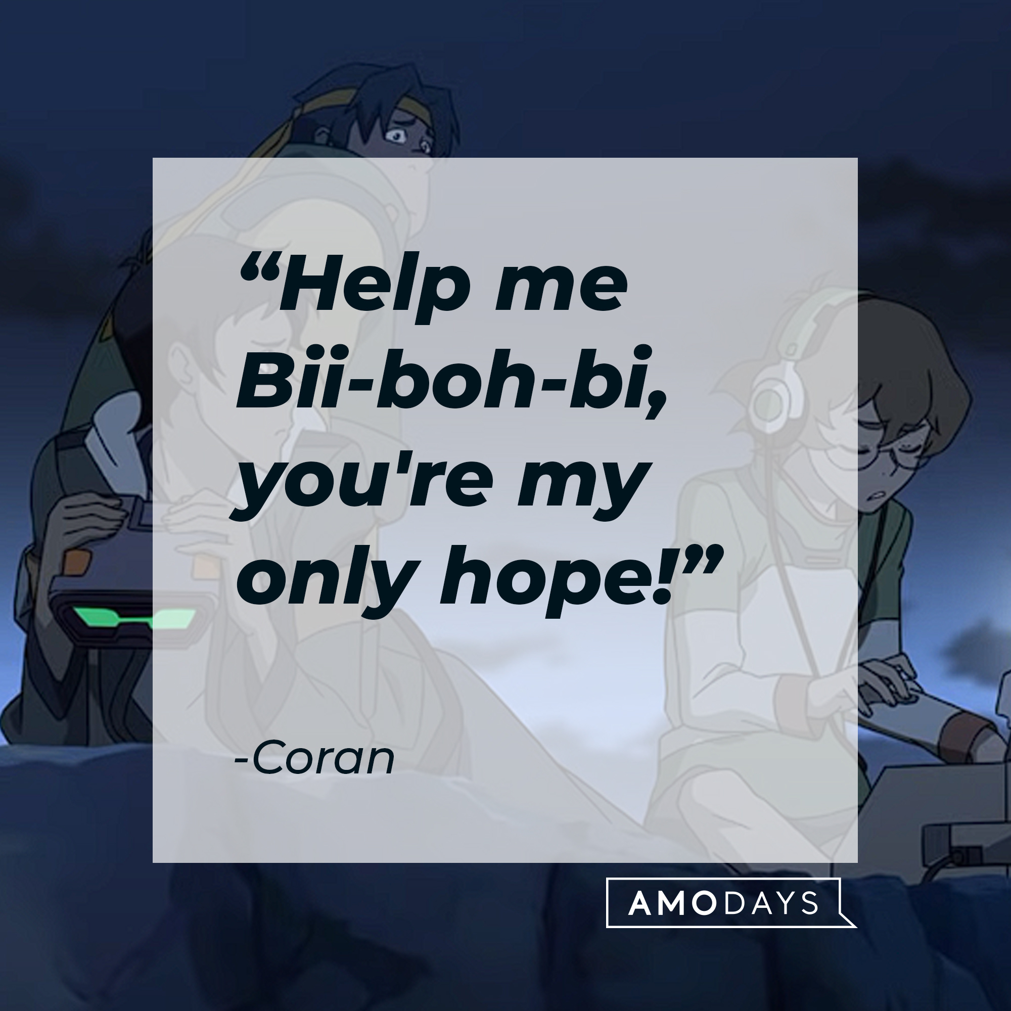 Coran's quote: "Help me Bii-boh-bi, you're my only hope!" | Source: youtube.com/netflixafterschool