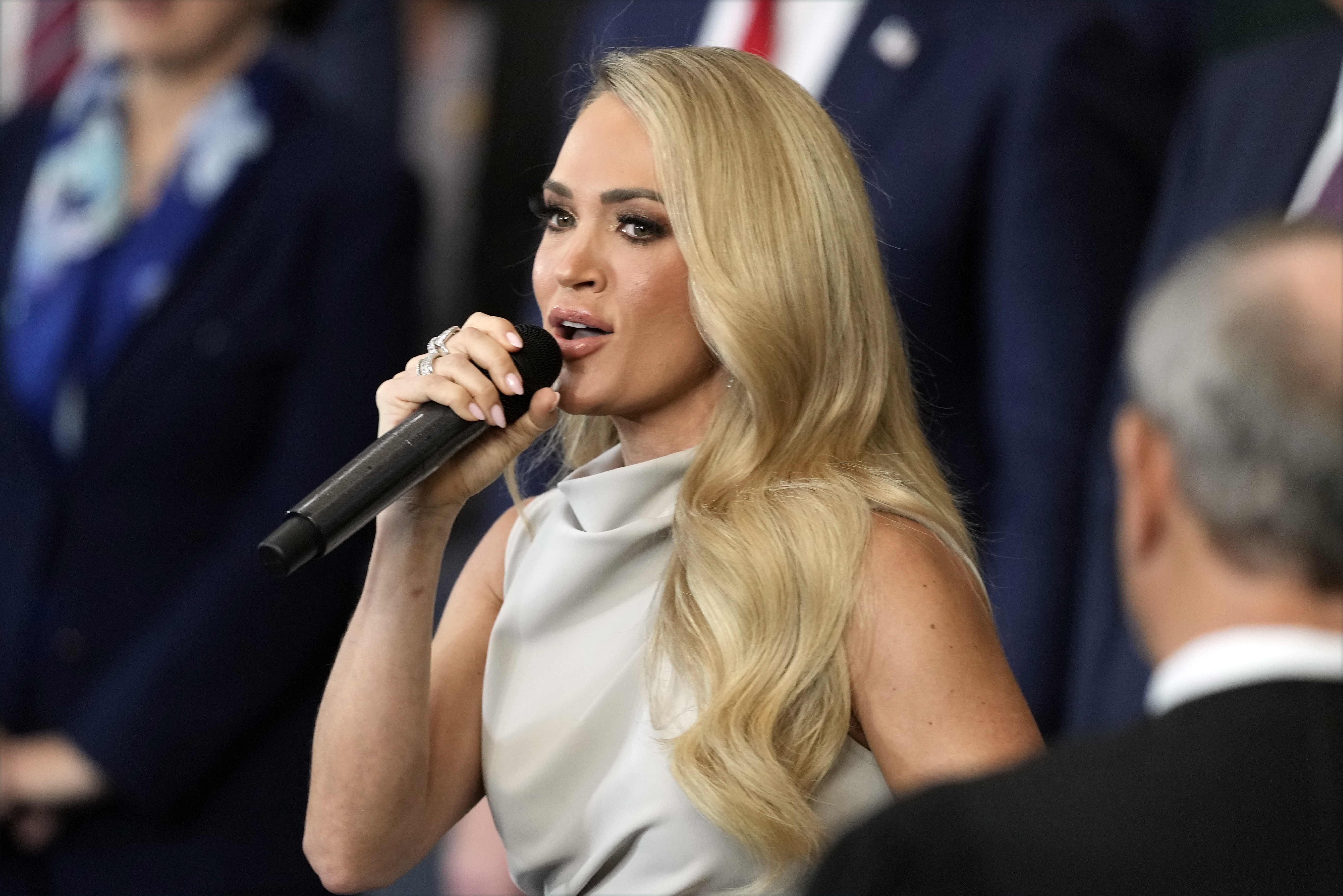 Carrie Underwood during her performance. | Source: Getty Images