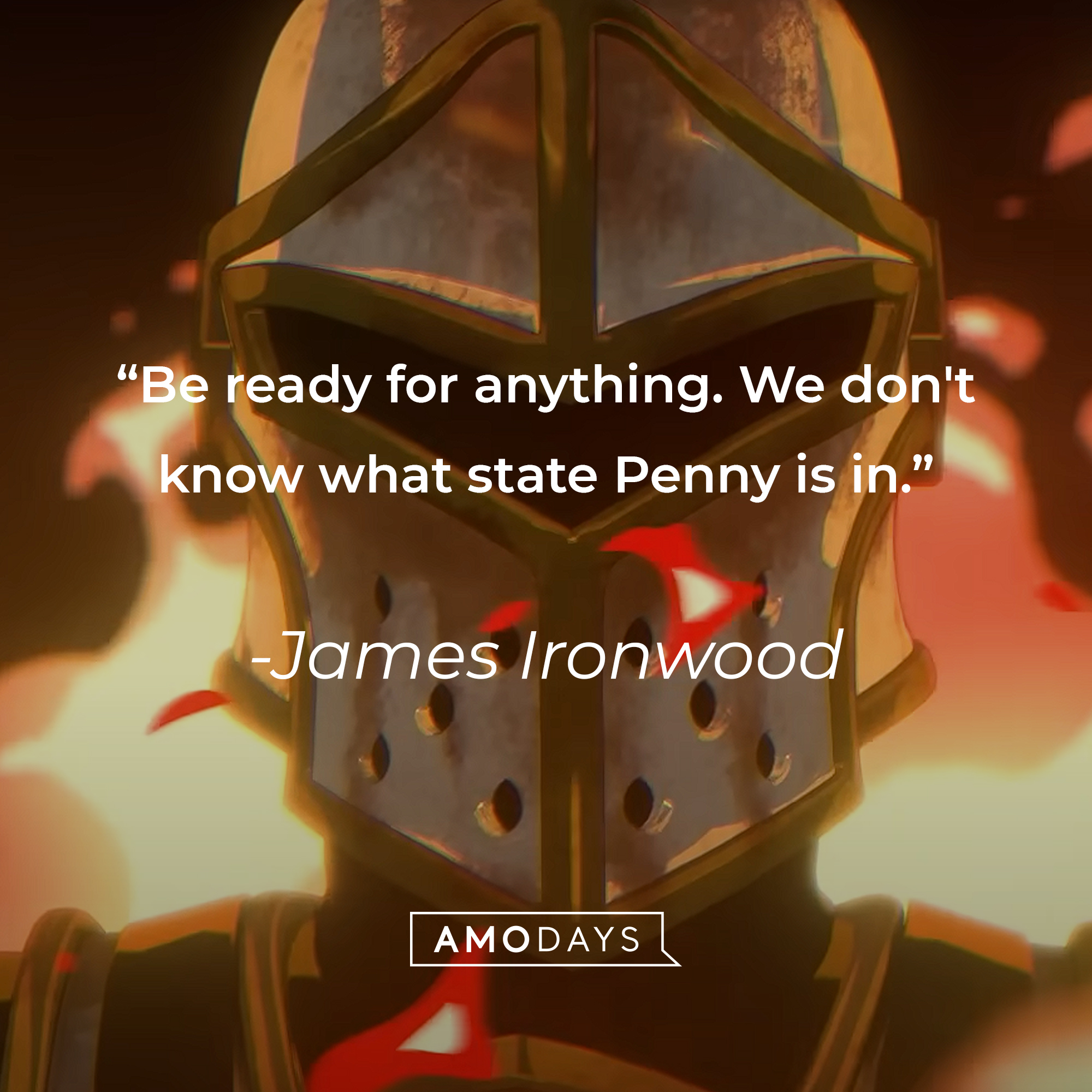 James Ironwood's quote: "Be ready for anything. We don't know what state Penny is in." | Source: Youtube.com/crunchyrolldubs