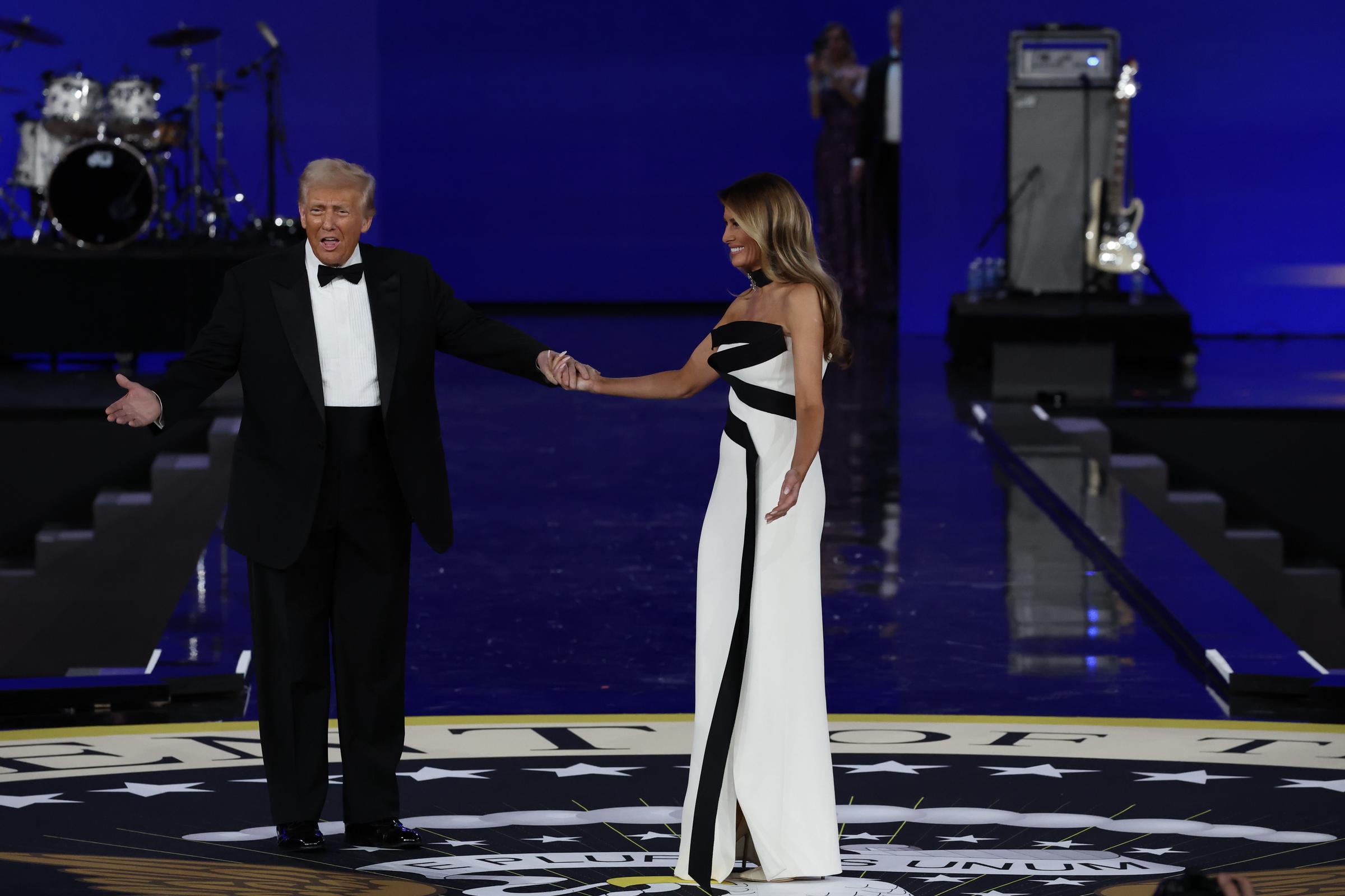 President Donald Trump and First Lady Melania Trump at the Liberty Inaugural Ball in Washington, DC on January 20, 2025. | Source: Getty Images