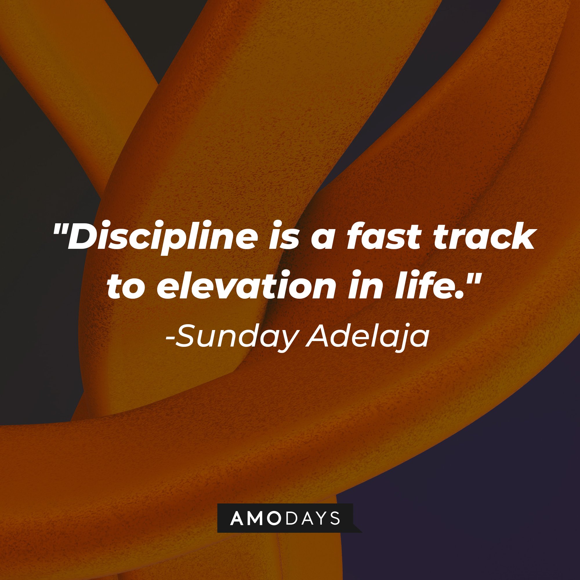 Sunday Adelaja’s quote: "Discipline is a fast track to elevation in life." | Image: AmoDays