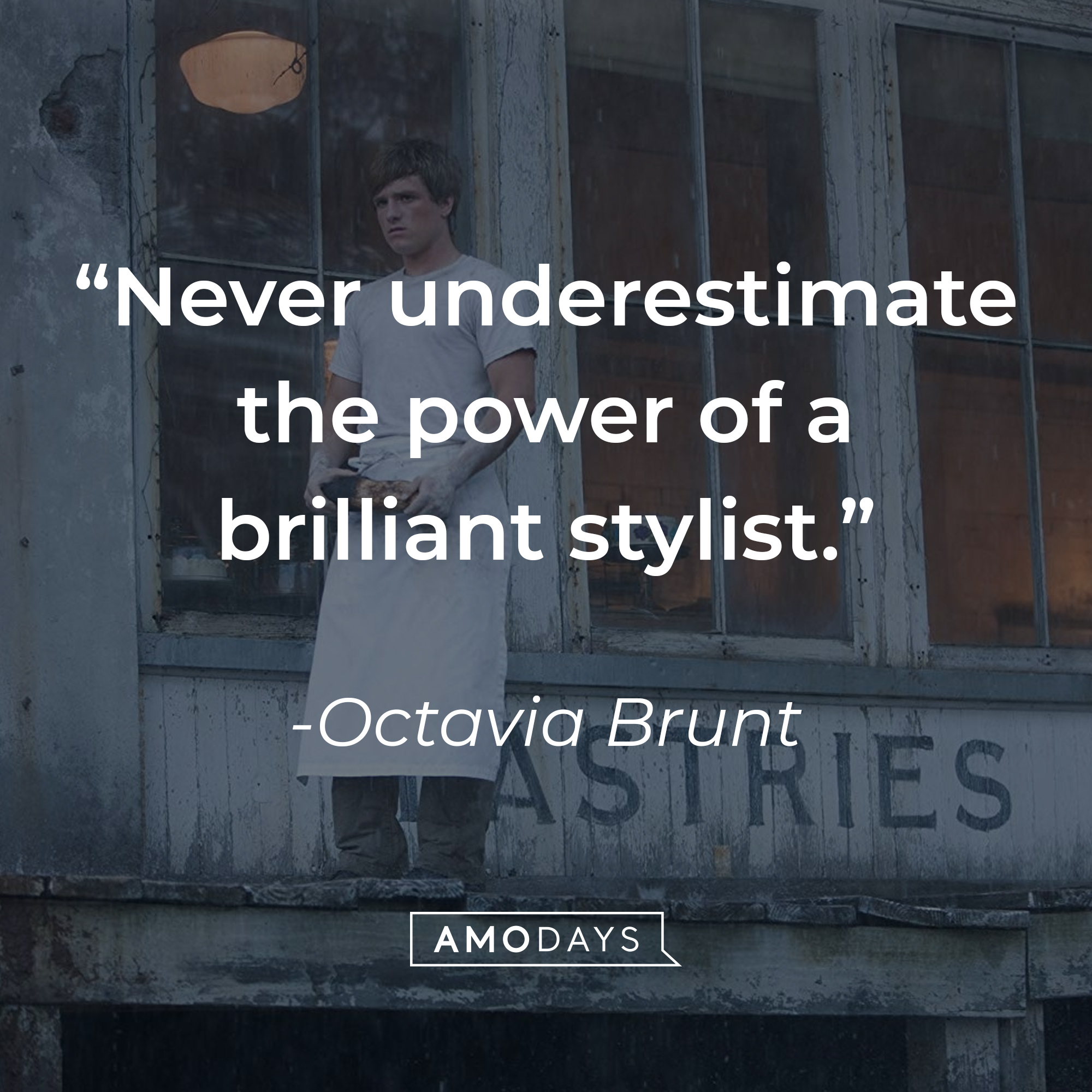 Peeta's quote: “Never underestimate the power of a brilliant stylist.” | Source: facebook.com/TheHungerGamesMovie
