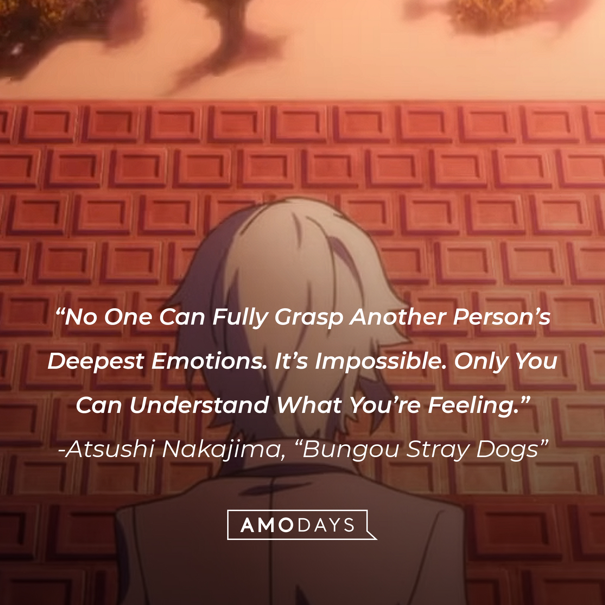 Atsushi Nakajima's quote: "No One Can Fully Grasp Another Person’s Deepest Emotions. It’s Impossible. Only You Can Understand What You’re Feeling.” | Image: youtube.com/Crunchyroll Collection