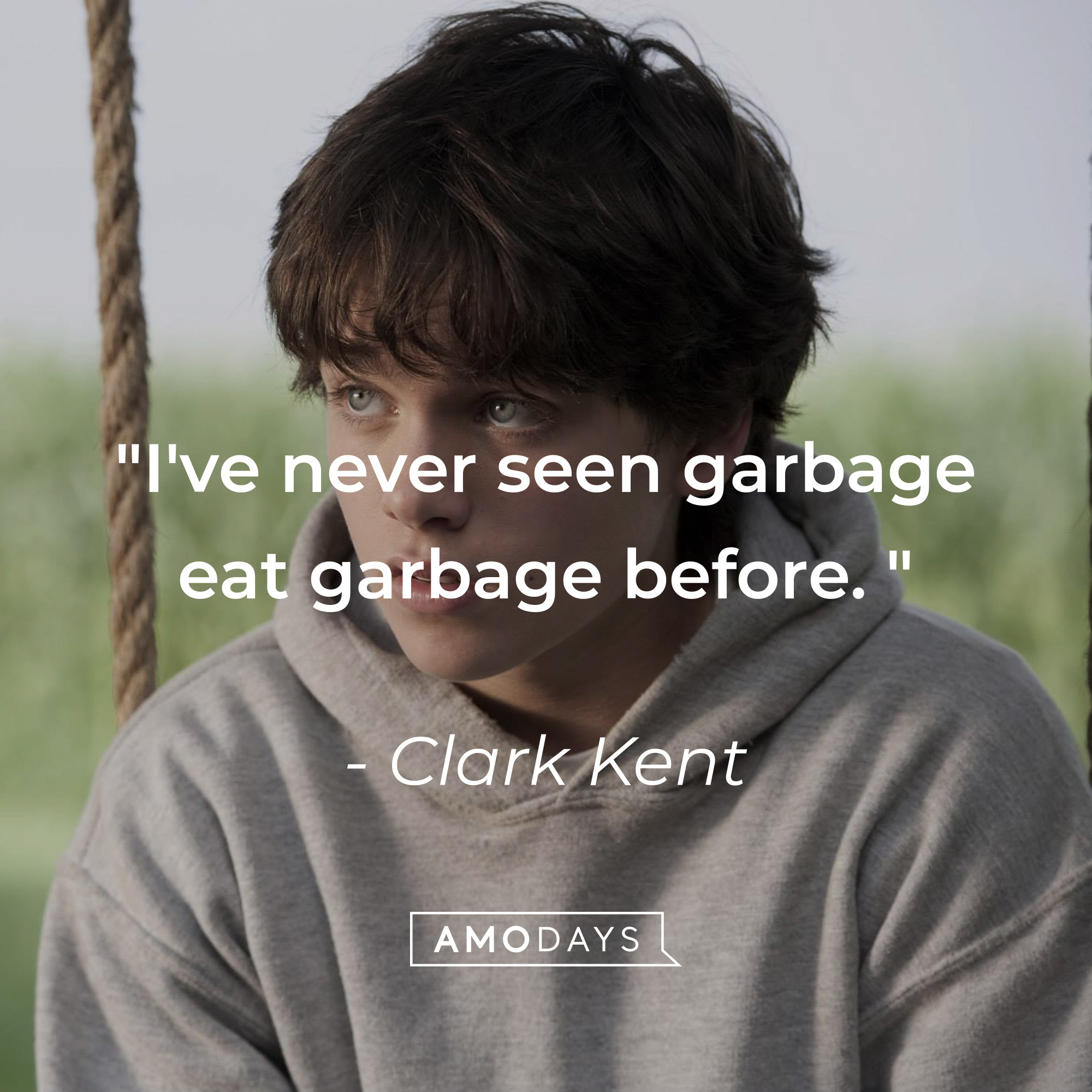 Clark Kent: "I've never seen garbage eat garbage before." | Source: Facebook/manofsteel