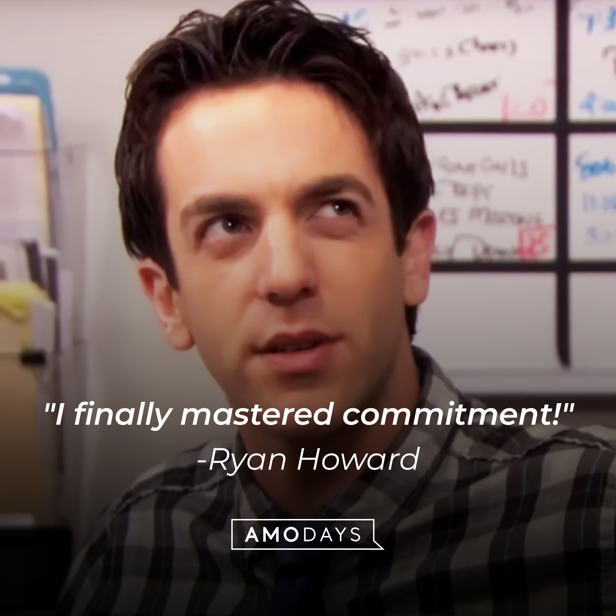 Ryan Howard's quote: "I finally mastered commitment!" | Source: YouTube/TheOffice
