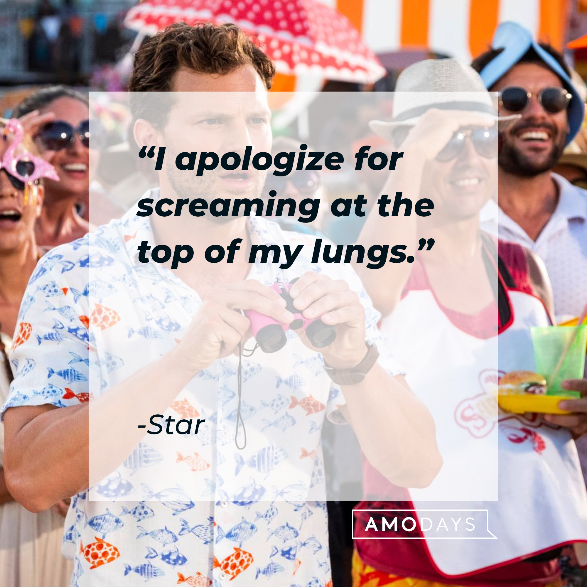 Star's quote: "I apologize for screaming at the top of my lungs." | Source: facebook.com/BarbAndStar