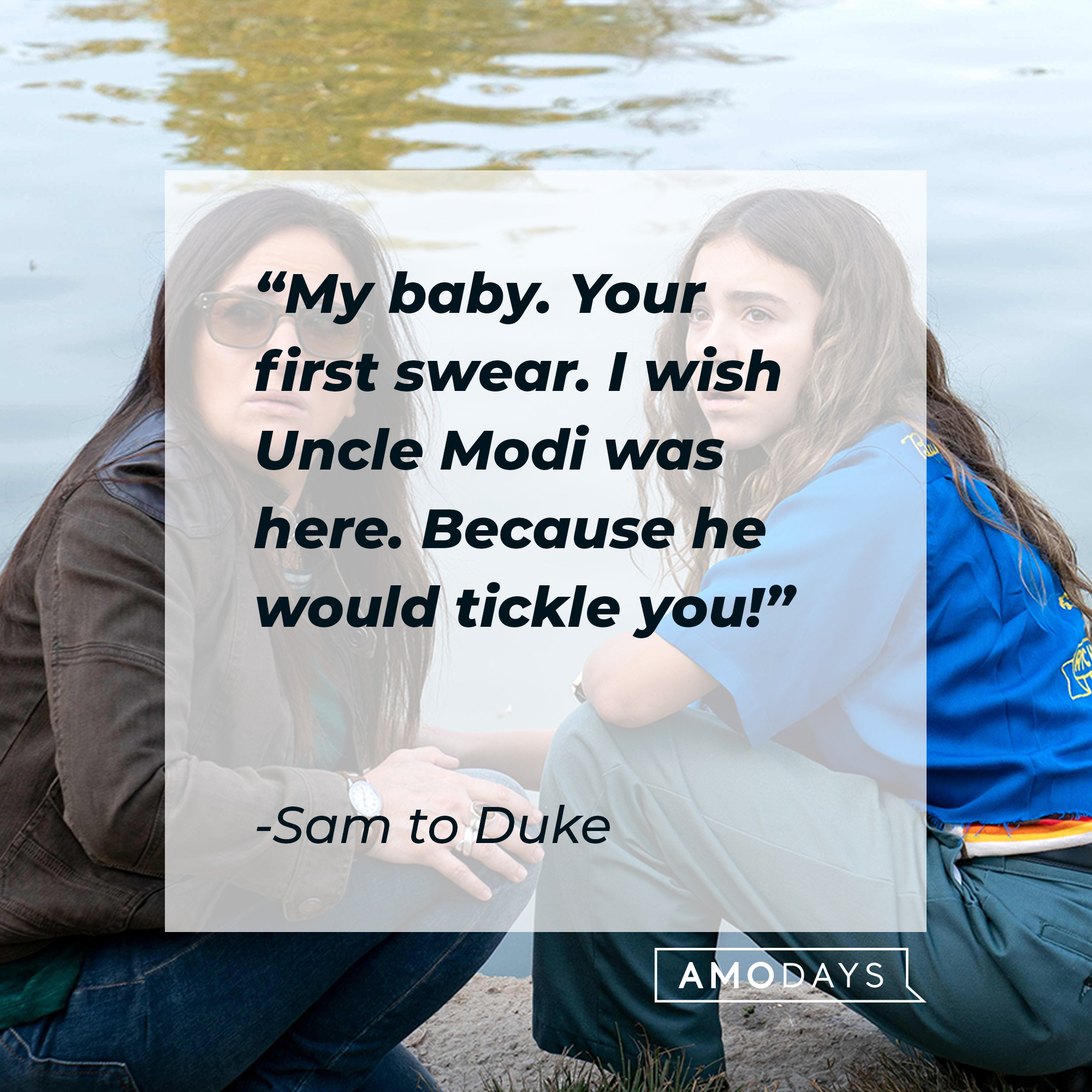 Sam's quote to Duke: "My baby. Your first swear. I wish Uncle Modi was here. Because he would tickle you!" | Source: facebook.com/BetterThingsFX