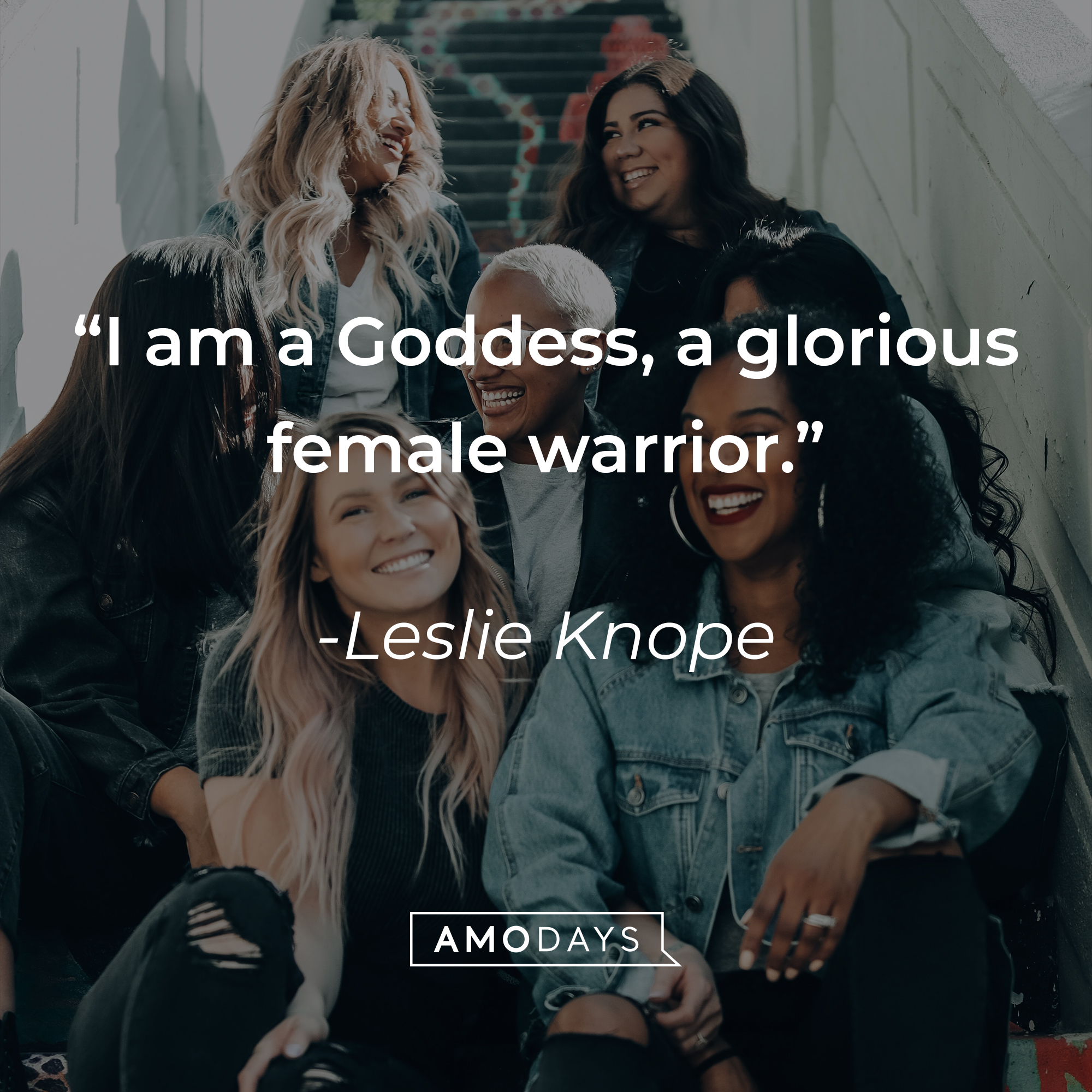 Leslie Knope's quote: "I am a Goddess, a glorious female warrior." | Source: Unsplash