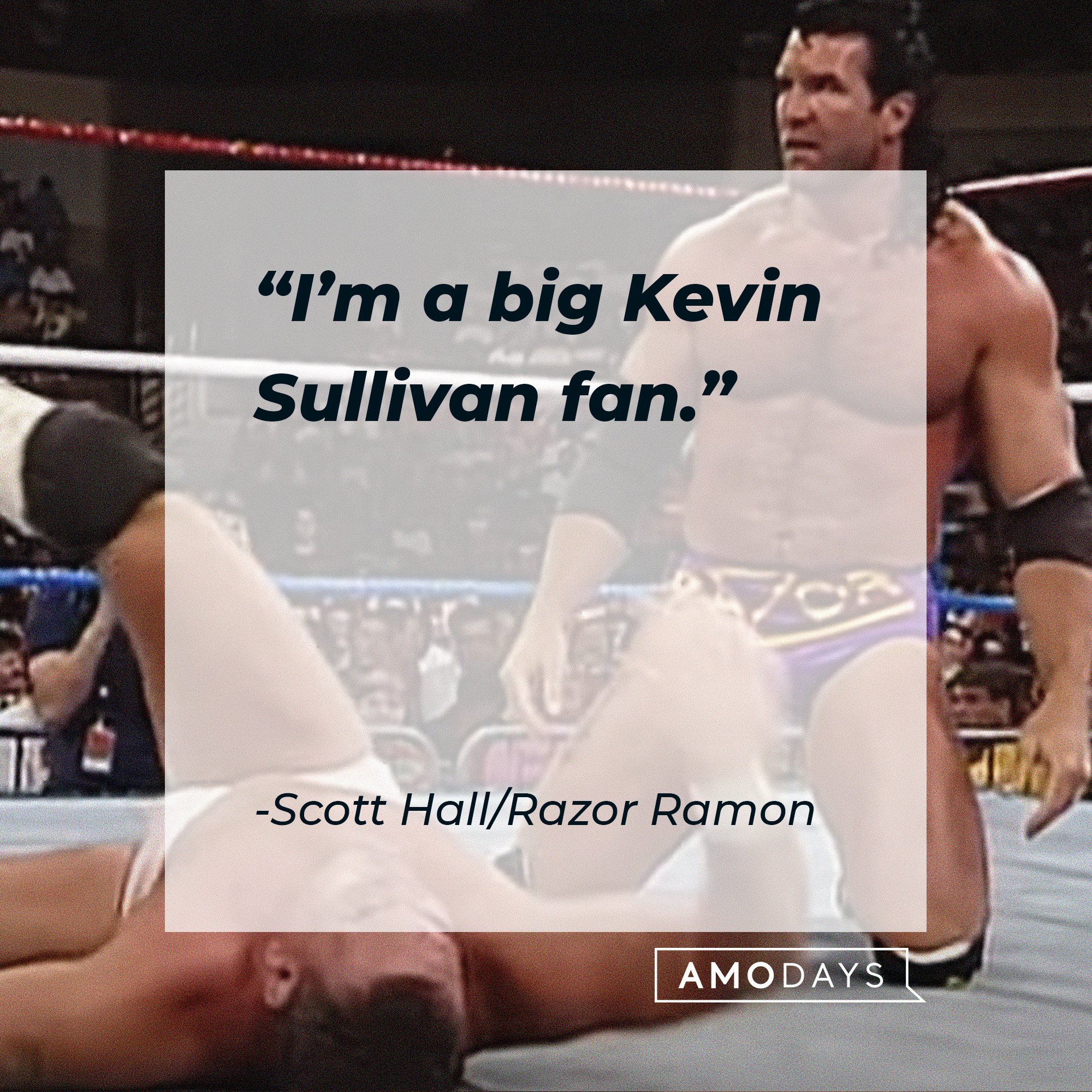 Scott Hall/Razor Ramon’s quote: “I’m a big Kevin Sullivan fan.” | Image: AmoDays
