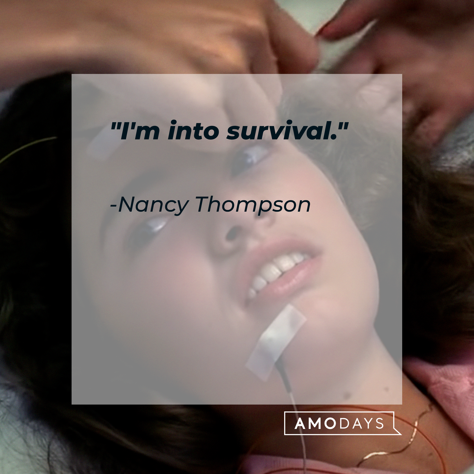 Nancy Thompson's quote: "I'm into survival." | Source: Facebook/ANightmareonElmStreet