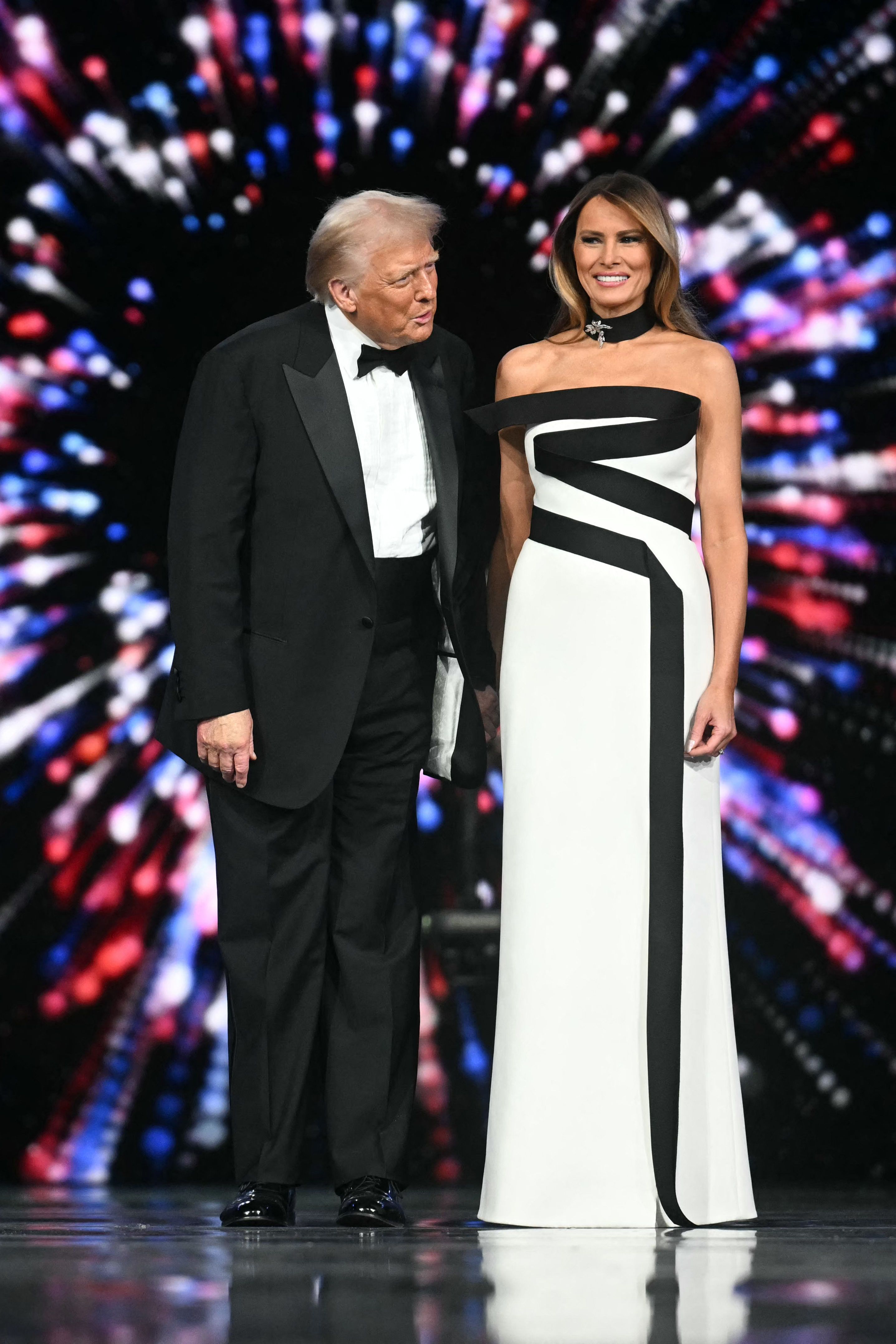 Donald and Melania Trump at the Liberty Inaugural Ball. | Source: Getty Images