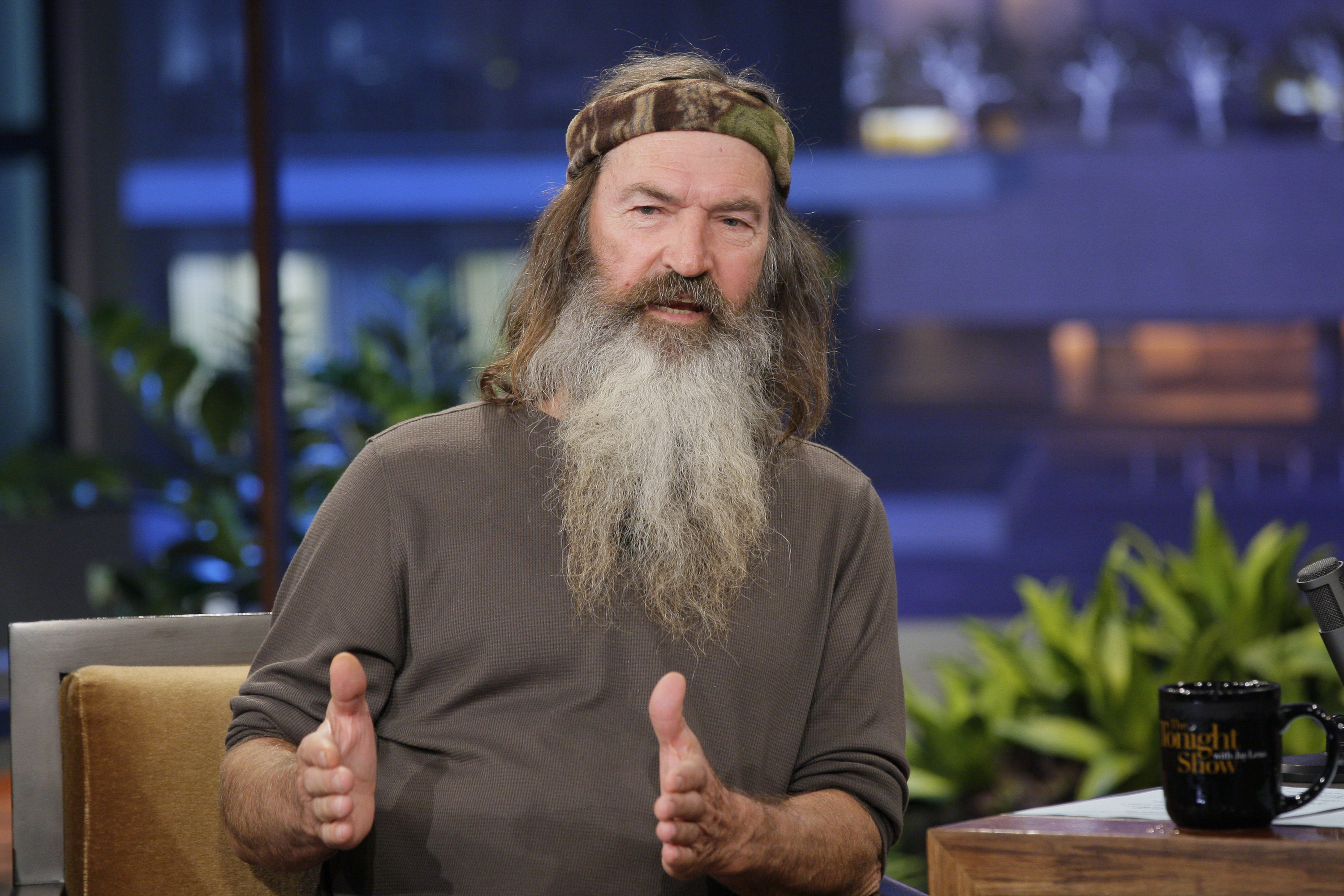 Phil Robertson during an interview on "The Tonight Show with Jay Leno," on November 19, 2012 | Source: Getty Images