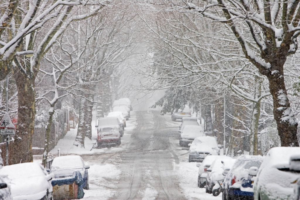 A snow-covered street | Source: Getty Images