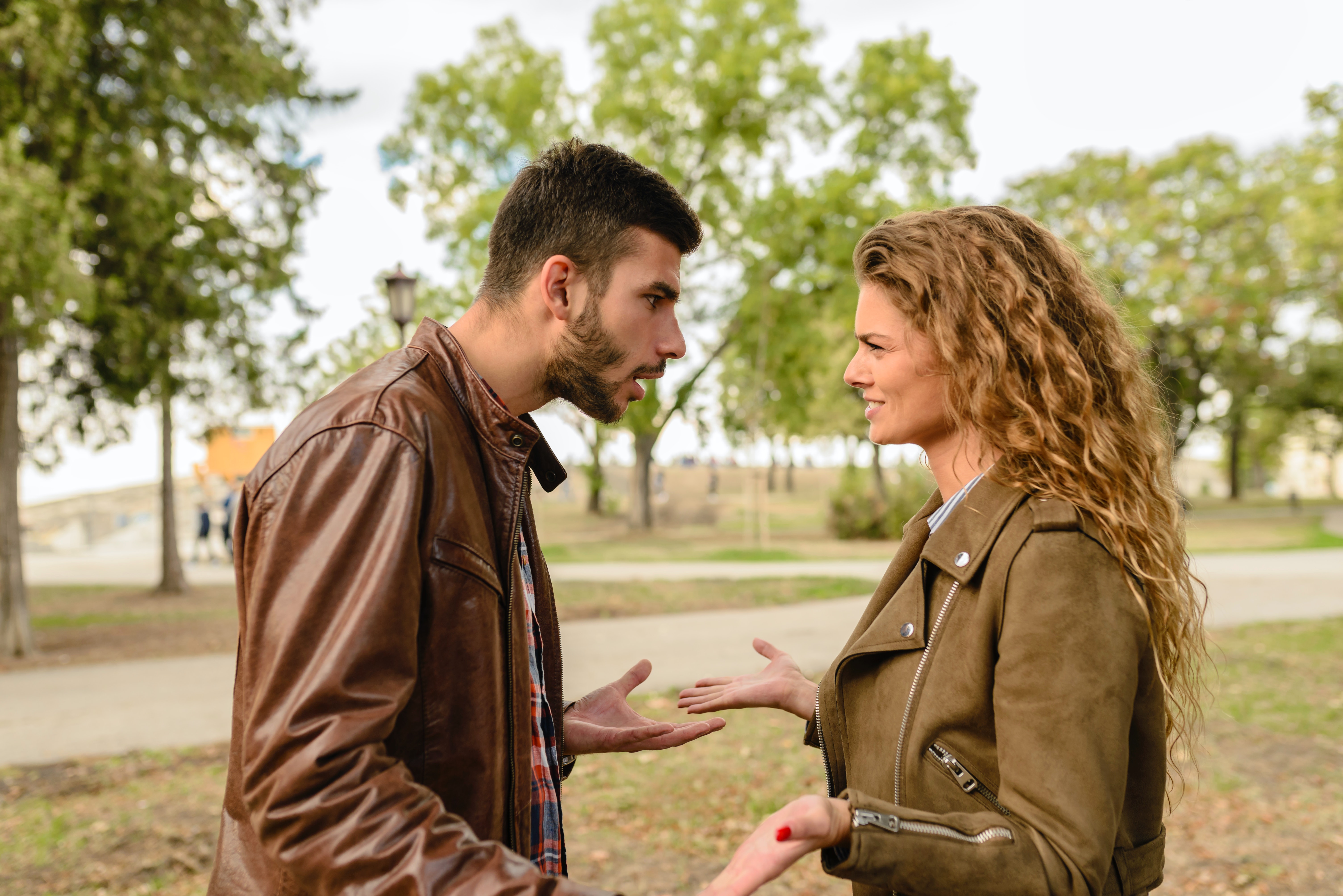 Man And Woman Wearing Brown Leather Jackets. | Source: Pexels