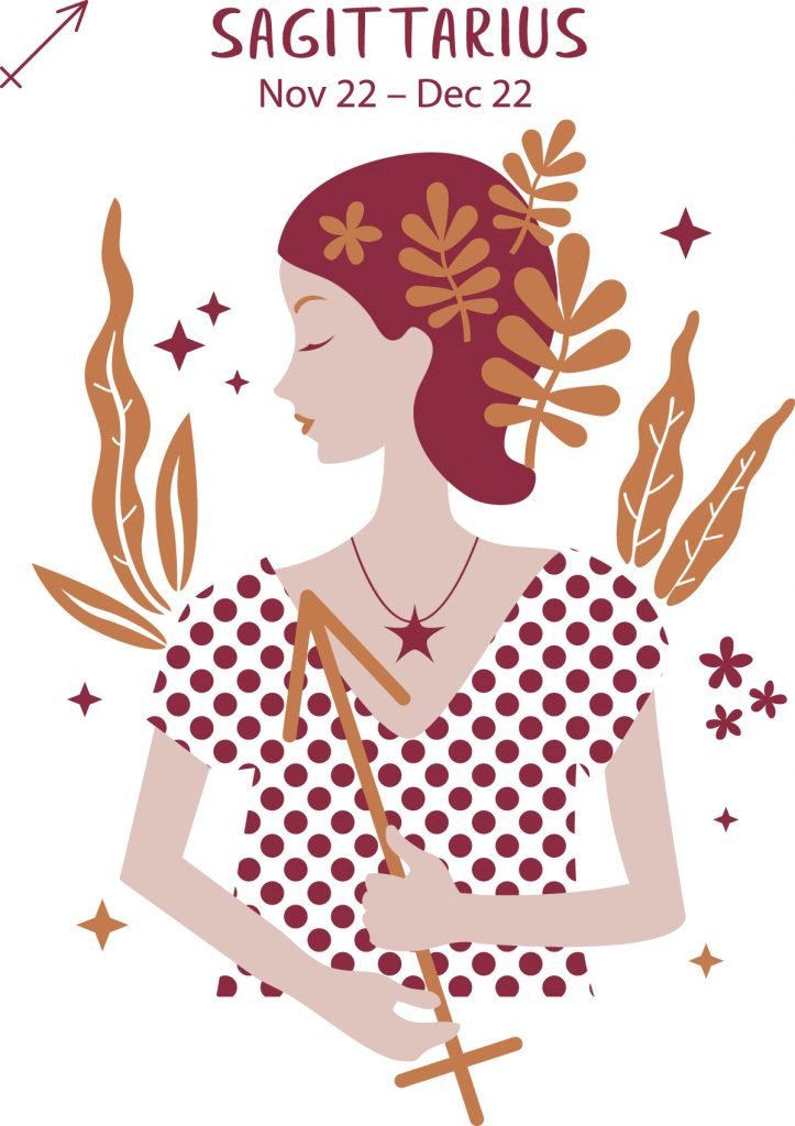 Illustration of the zodiac sign Sagittarius | Source: Womanly
