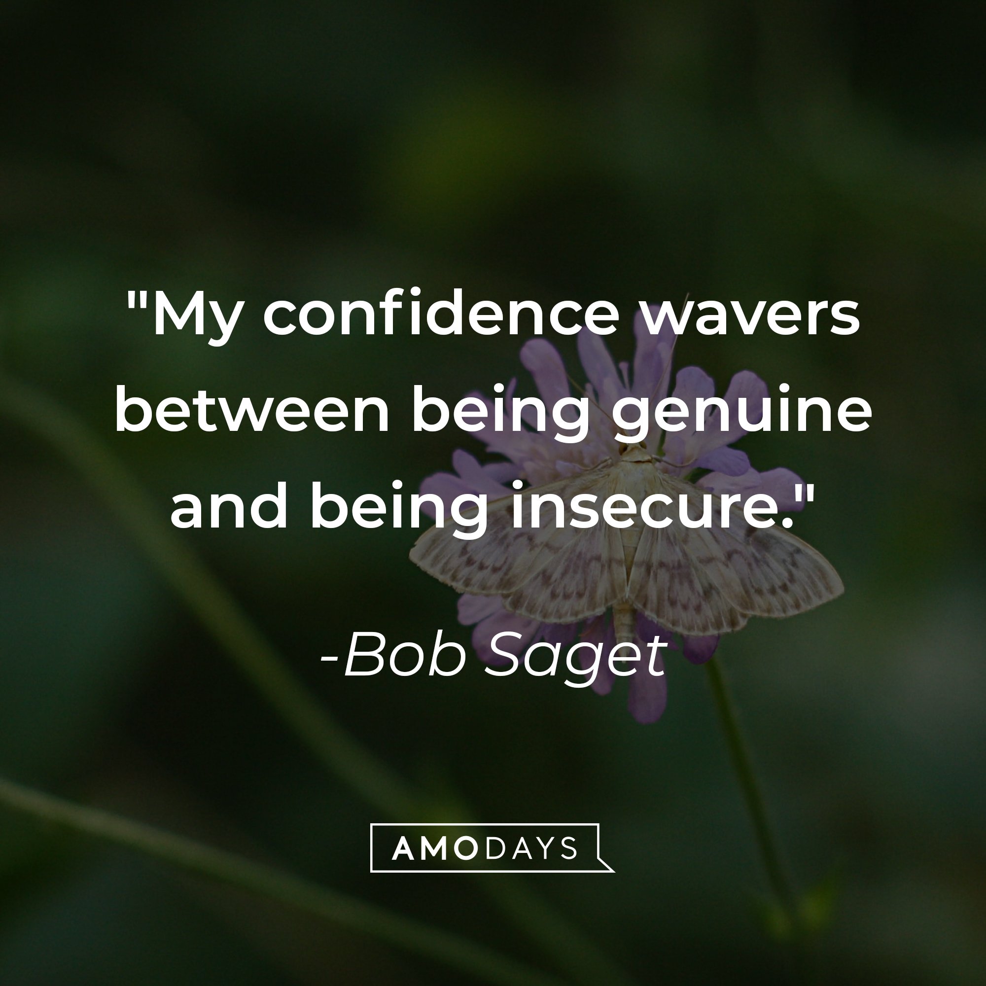  Bob Saget’s quote: "My confidence wavers between being genuine and being insecure." | Image: AmoDays