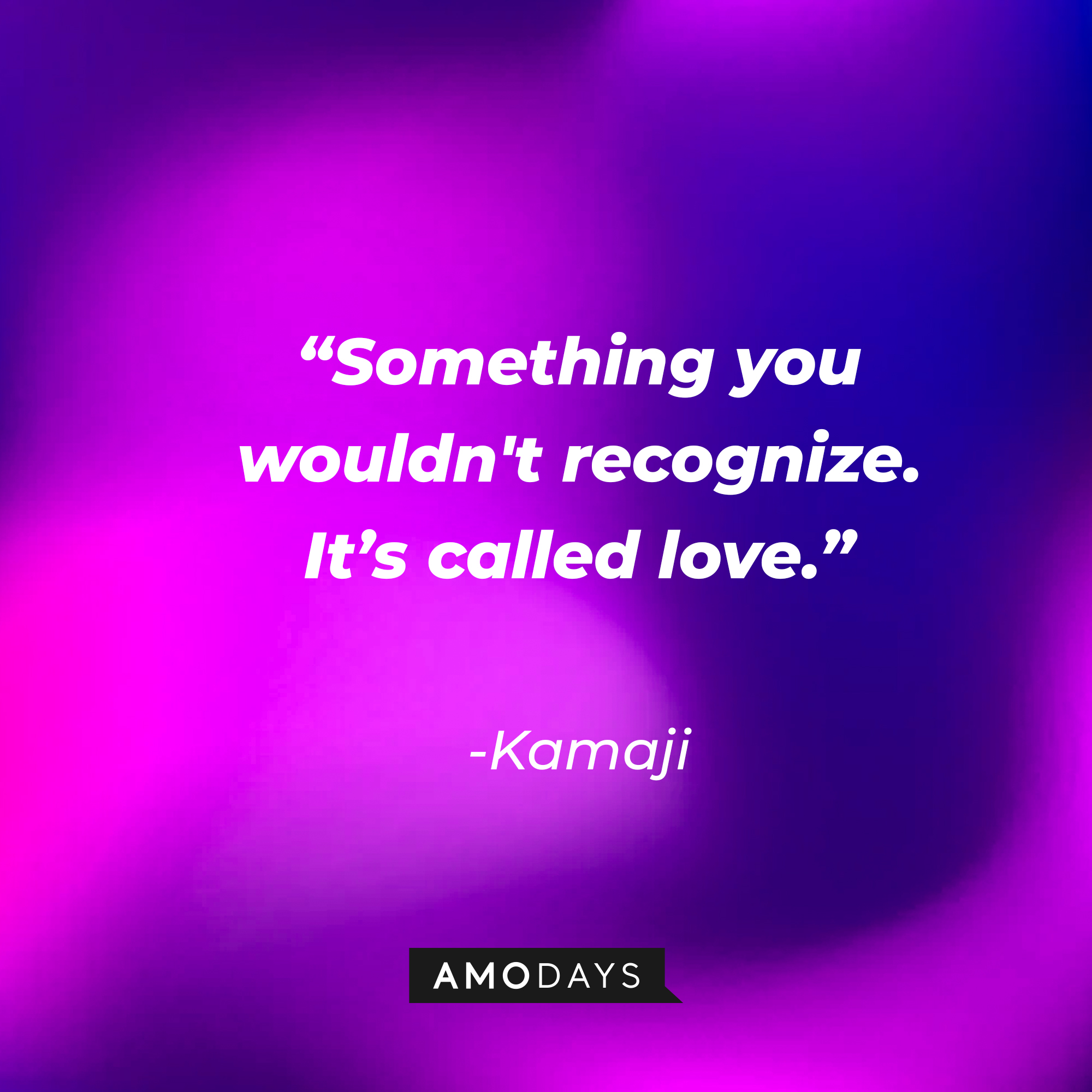 Kamaji’s quote: "Something you wouldn't recognize. It’s called love." | Source: AmoDays