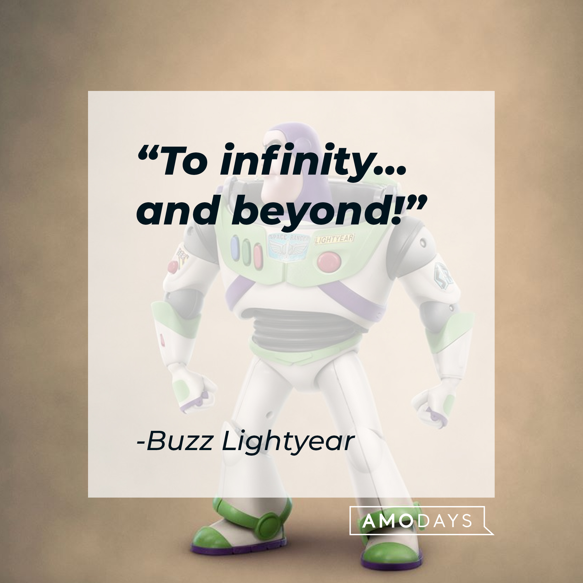 Buzz Lightyear's quote: "To infinity…and beyond!" | Source: Facebook/BuzzLightyear