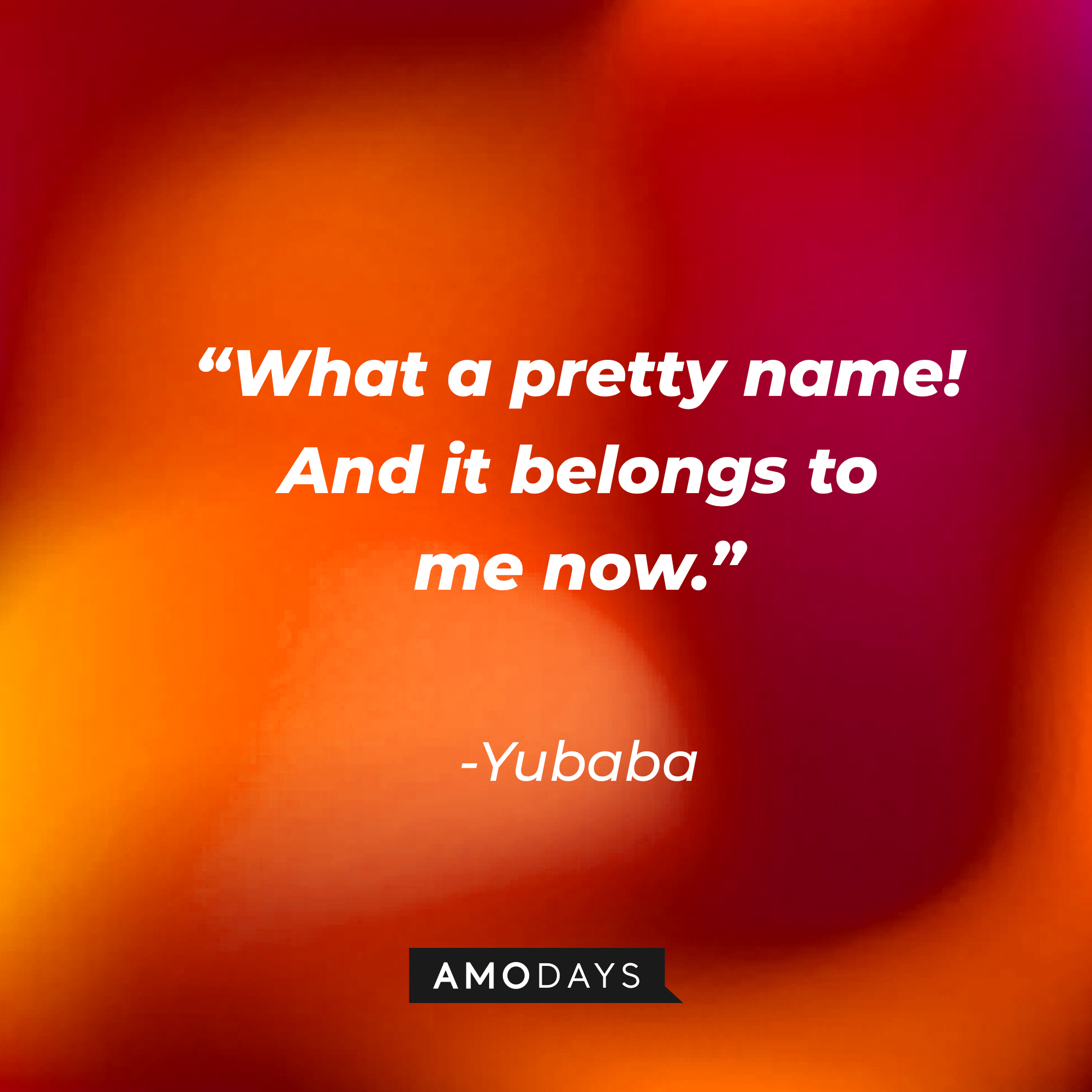 Yubaba’s quote: "What a pretty name! And it belongs to me now.” | Source: AmoDays