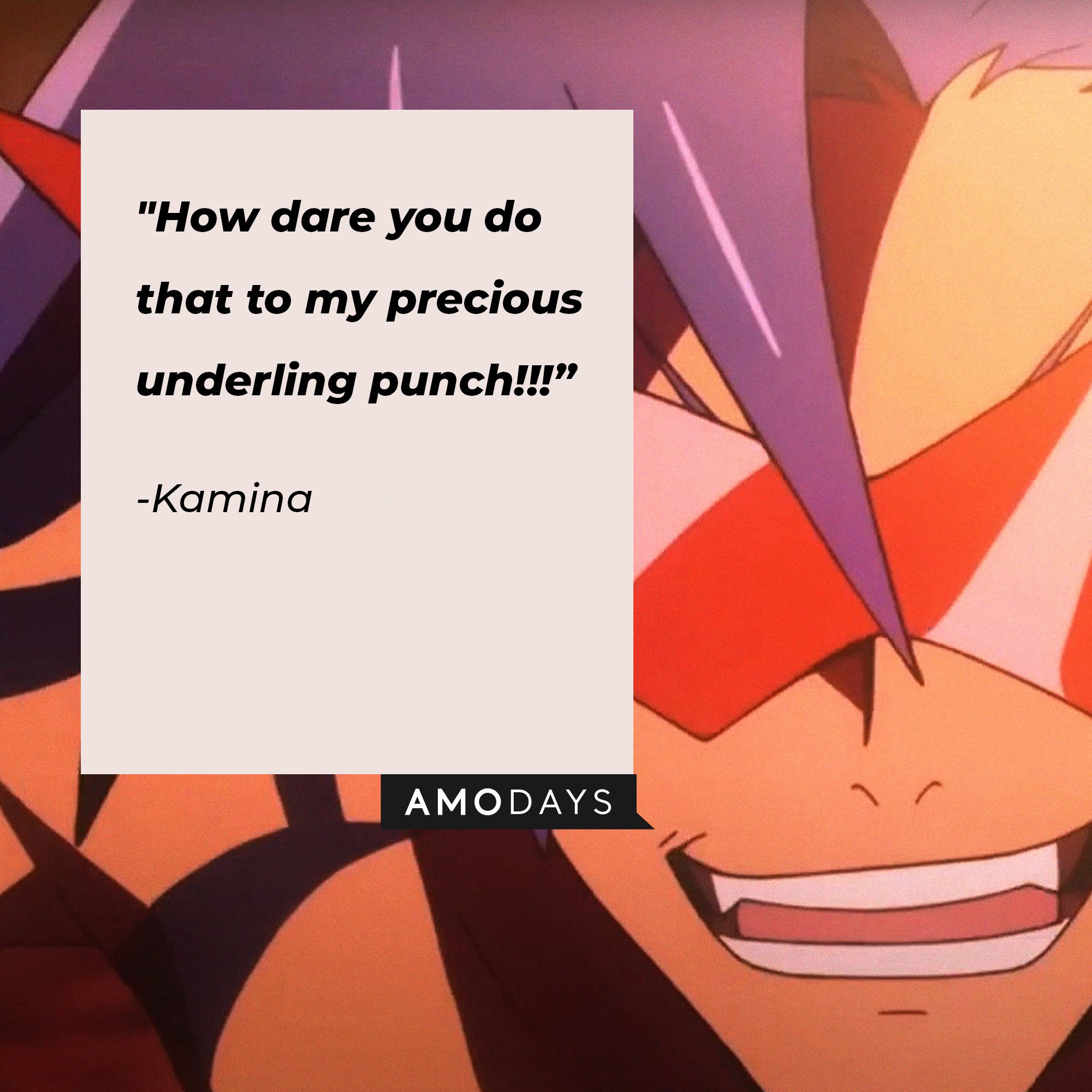 Kamina's quote: "How dare you do that to my precious underling punch!!!" | Image: AmoDays    
