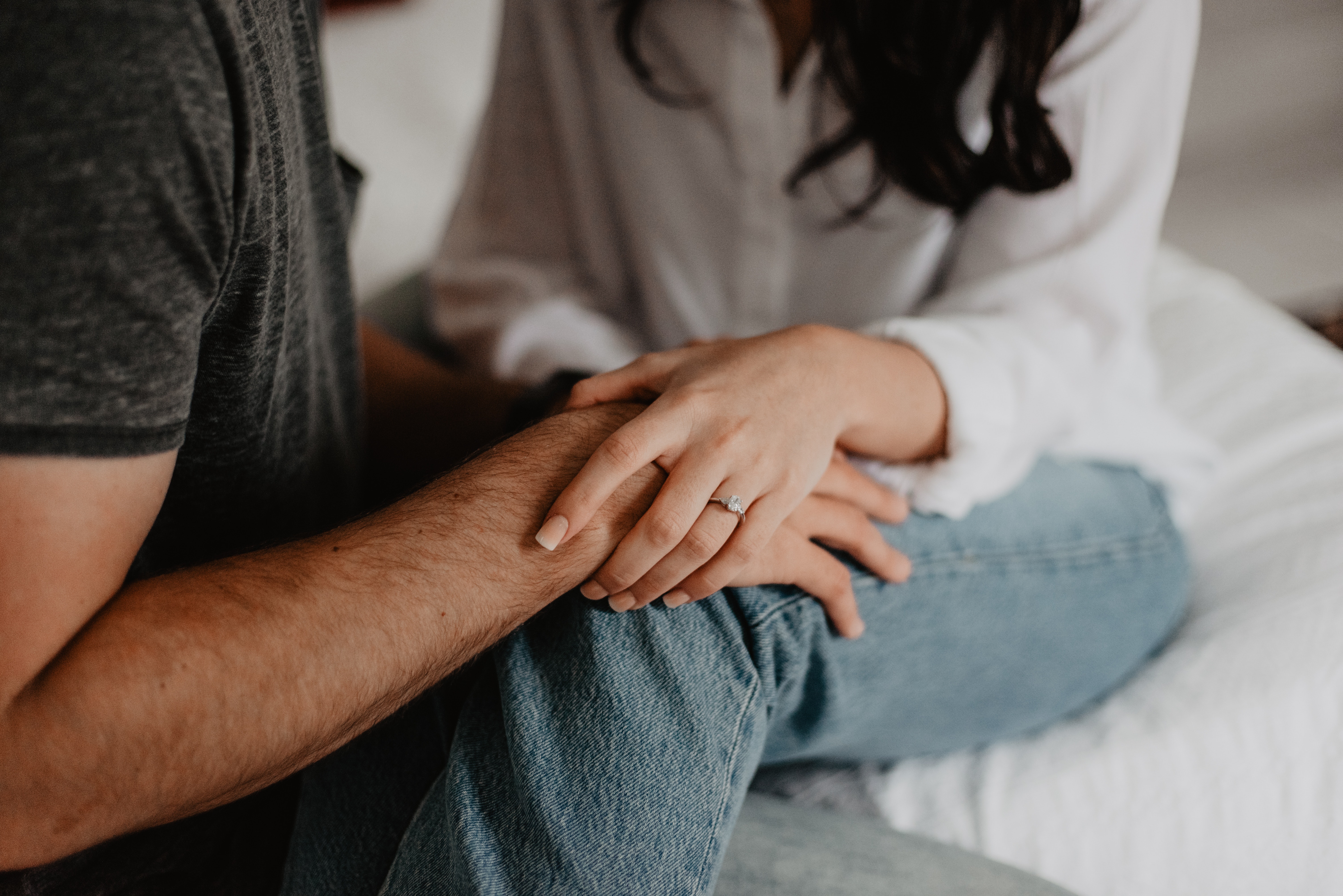 Woman Holding Man's Hand. | Source: Pexels
