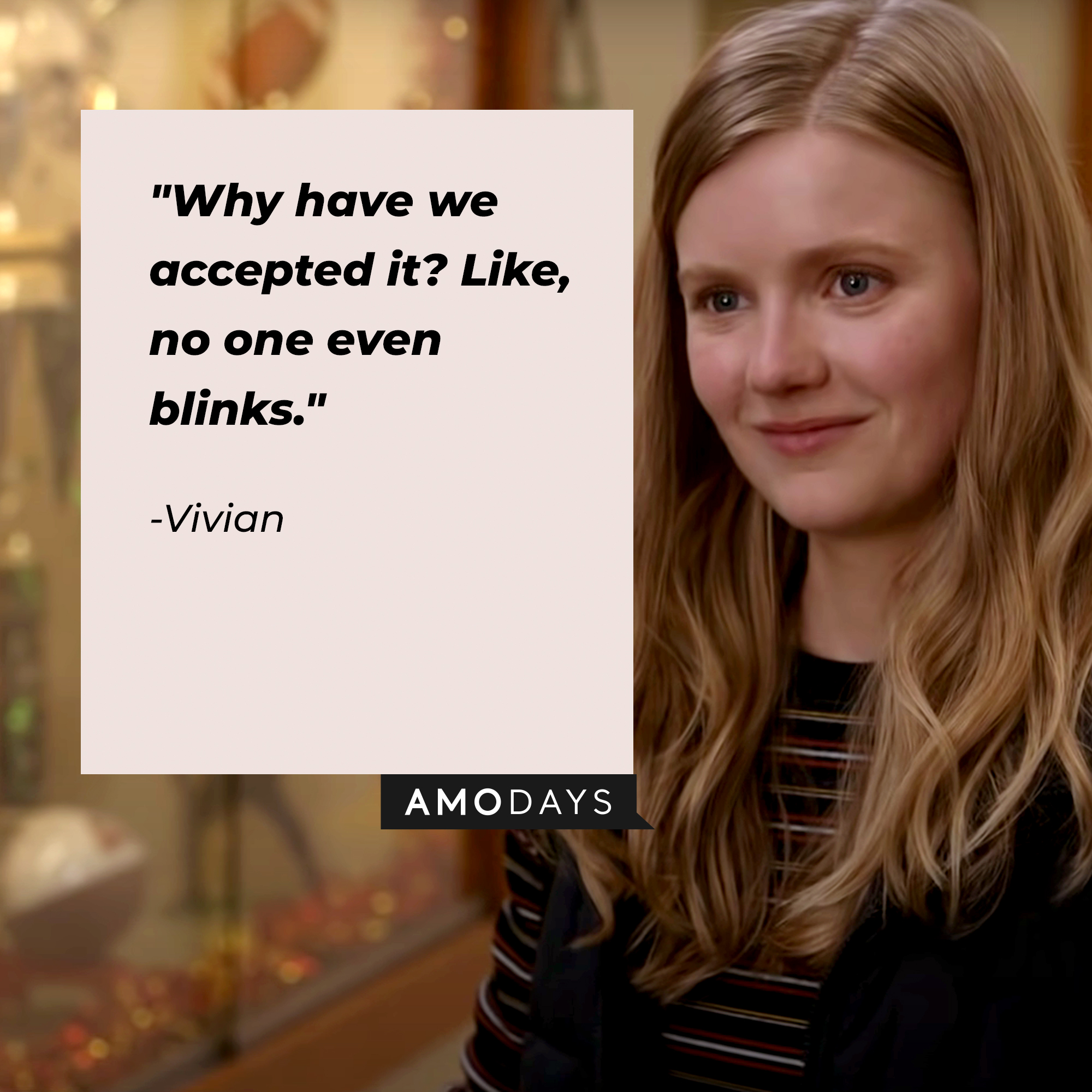 Vivian’s quote: "Why have we accepted it? Like, no one even blinks." | Image: Youtube.com/Netflix
