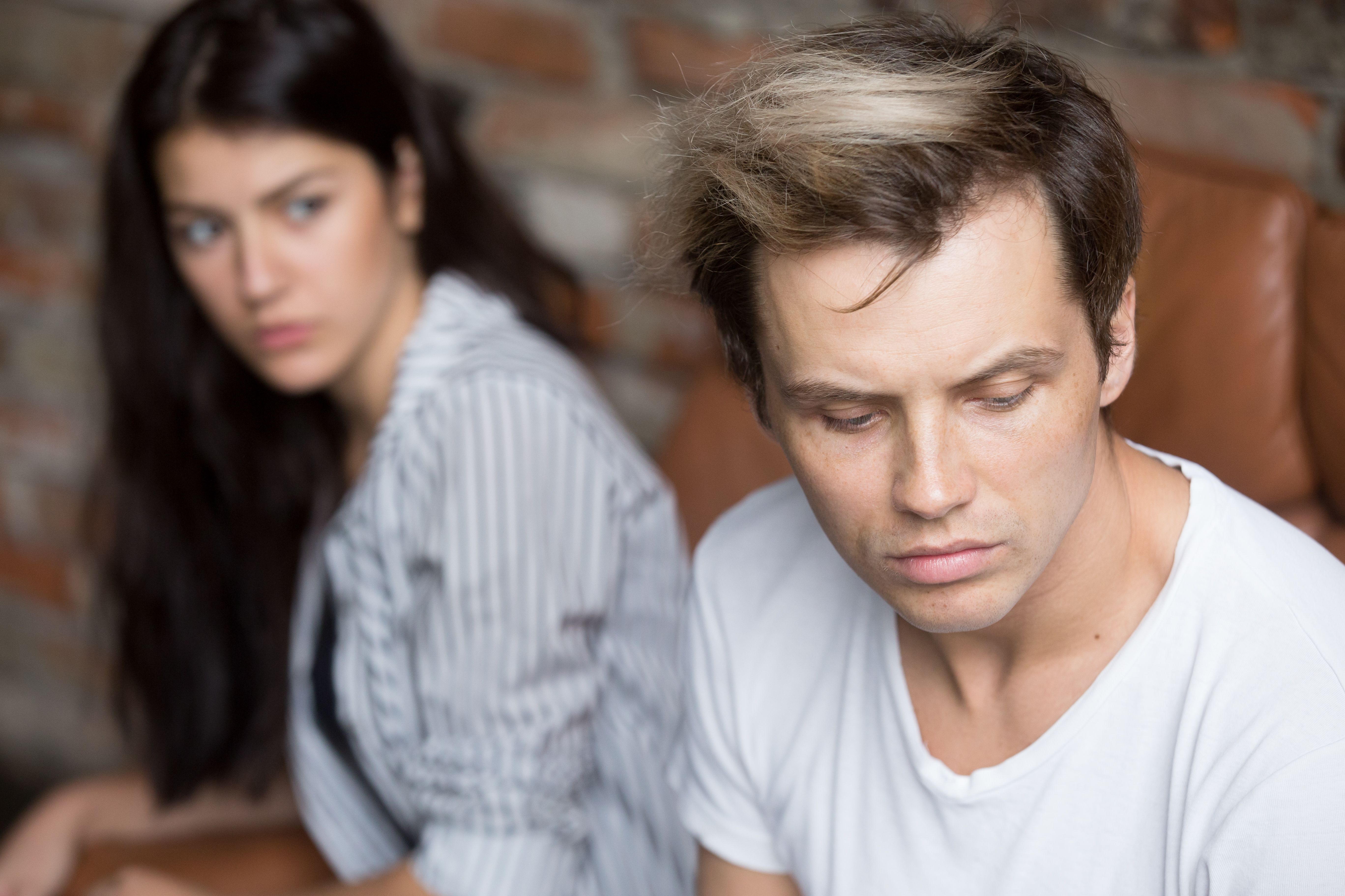 A man and woman upset. | Source: Shutterstock