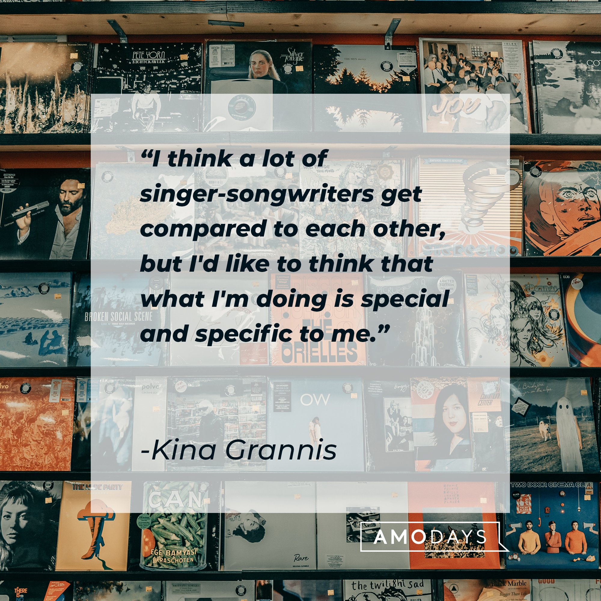 Kina Grannis’ quote: "I think a lot of singer-songwriters get compared to each other, but I'd like to think that what I'm doing is special and specific to me."  | Image: AmoDays 