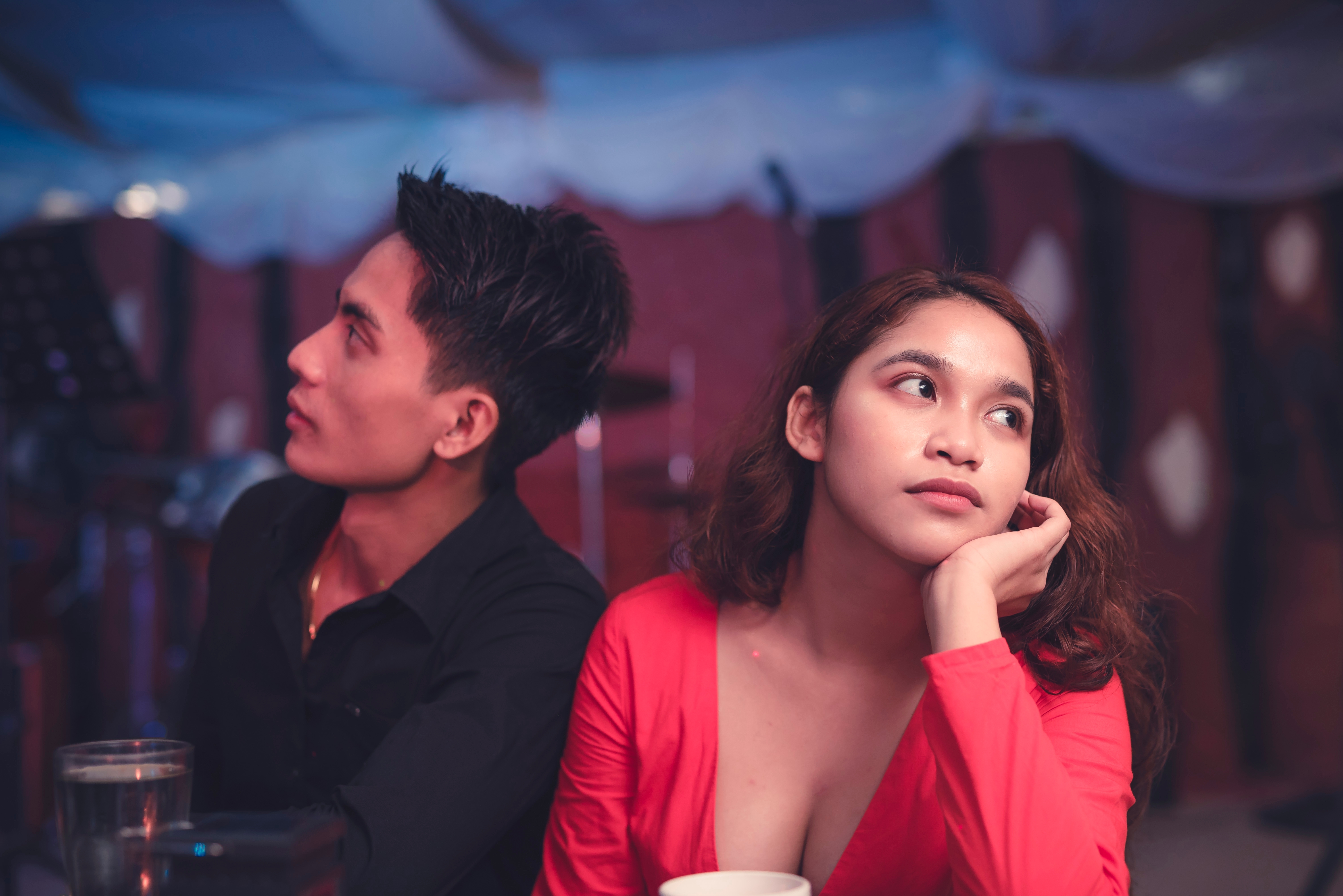 A young couple upset with each other during a date | Source: Shutterstock