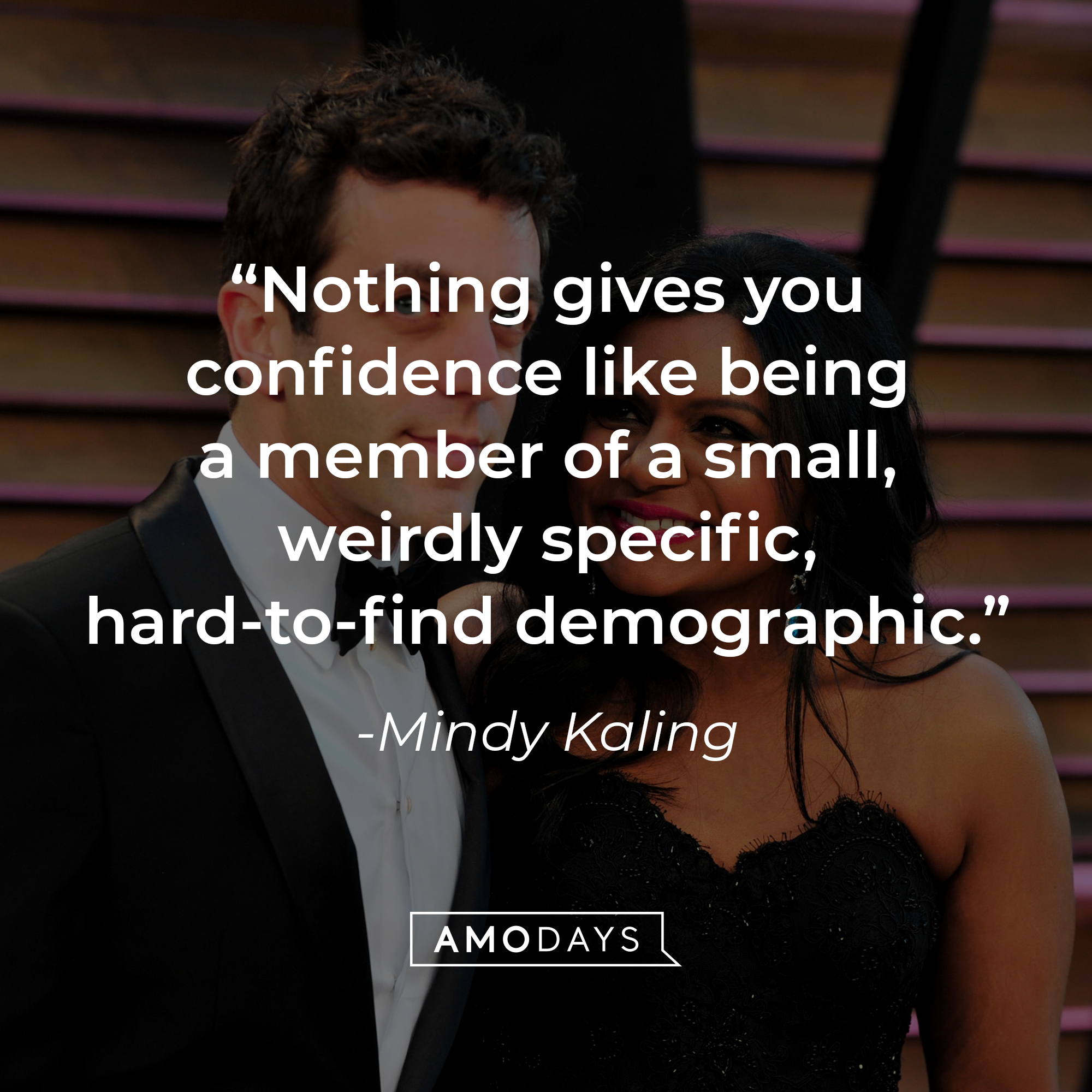 Mindy Kaling's quote: "Nothing gives you confidence like being a member of a small, weirdly specific, hard-to-find demographic." | Source: Getty Images