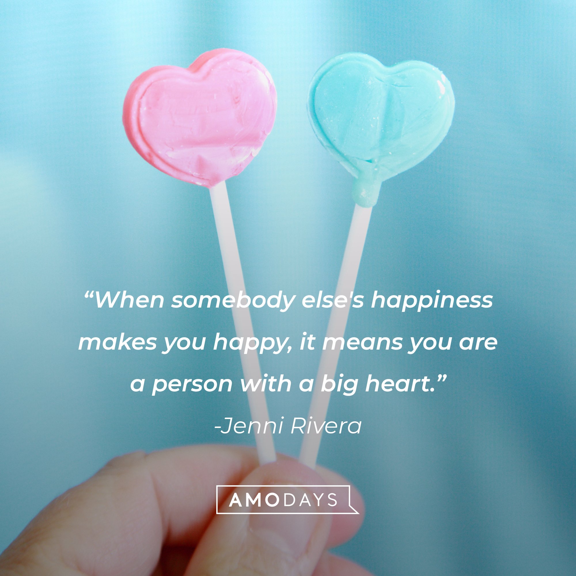 Jenni Rivera's quote: "When somebody else's happiness makes you happy, it means you are a person with a big heart." | Image: AmoDays