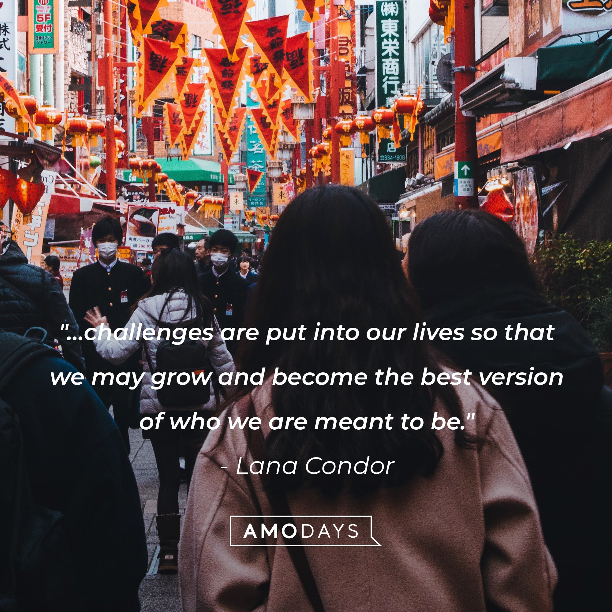 Lana Condor’s quote: "…challenges are put into our lives so that we may grow and become the best version of who we are meant to be." | Image: AmoDays