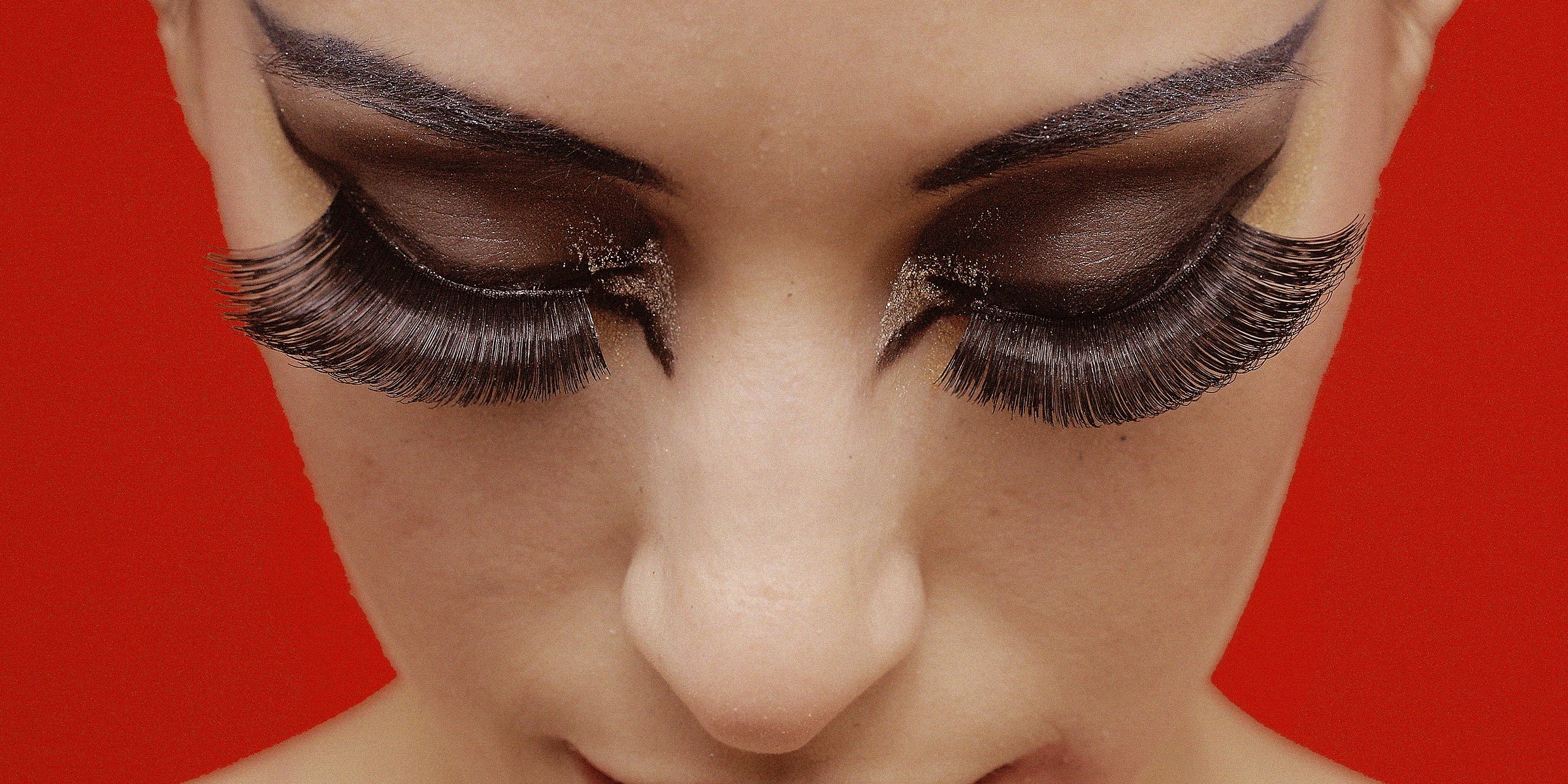 An individual showing off their false eyelashes  |  Source: Unsplash  