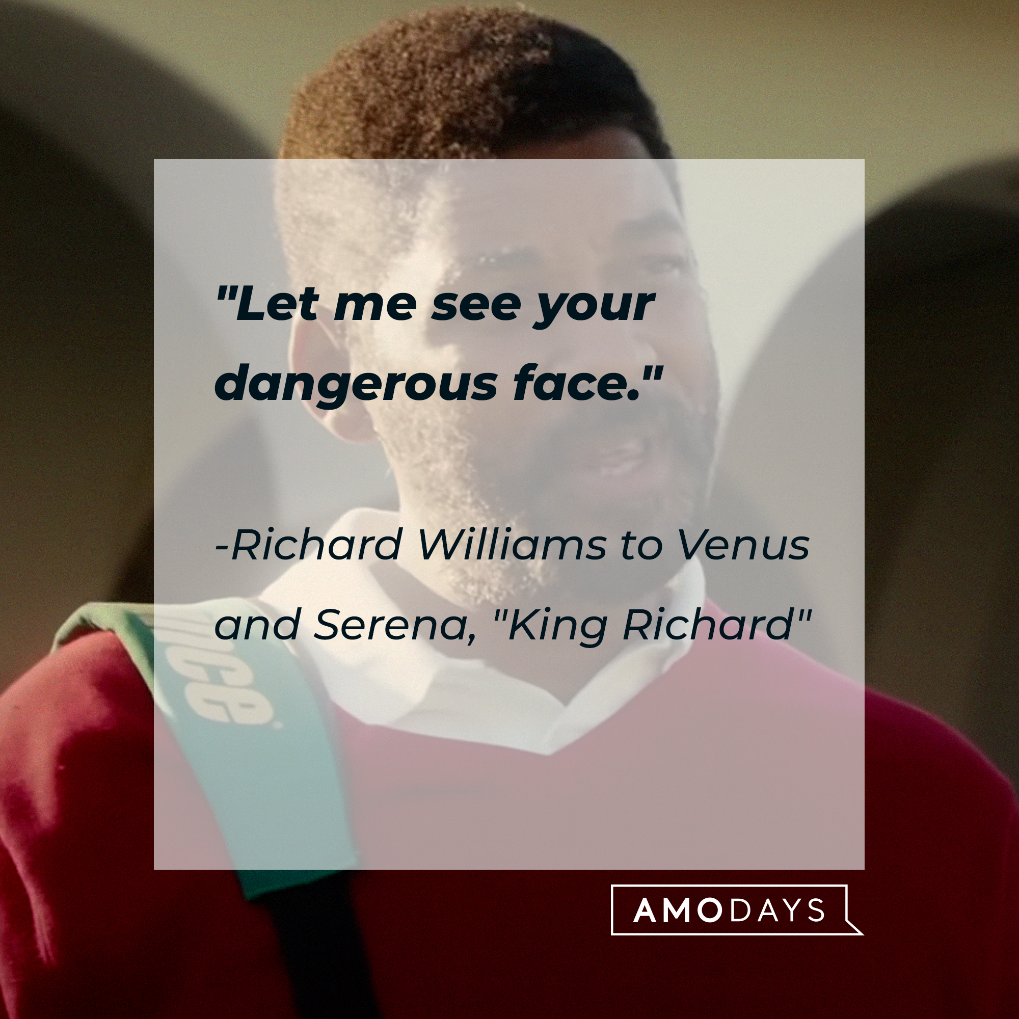 Richard Williams‘ quote: "Let me see your dangerous face." | Image: youtube.com/WarnerBrosPictures