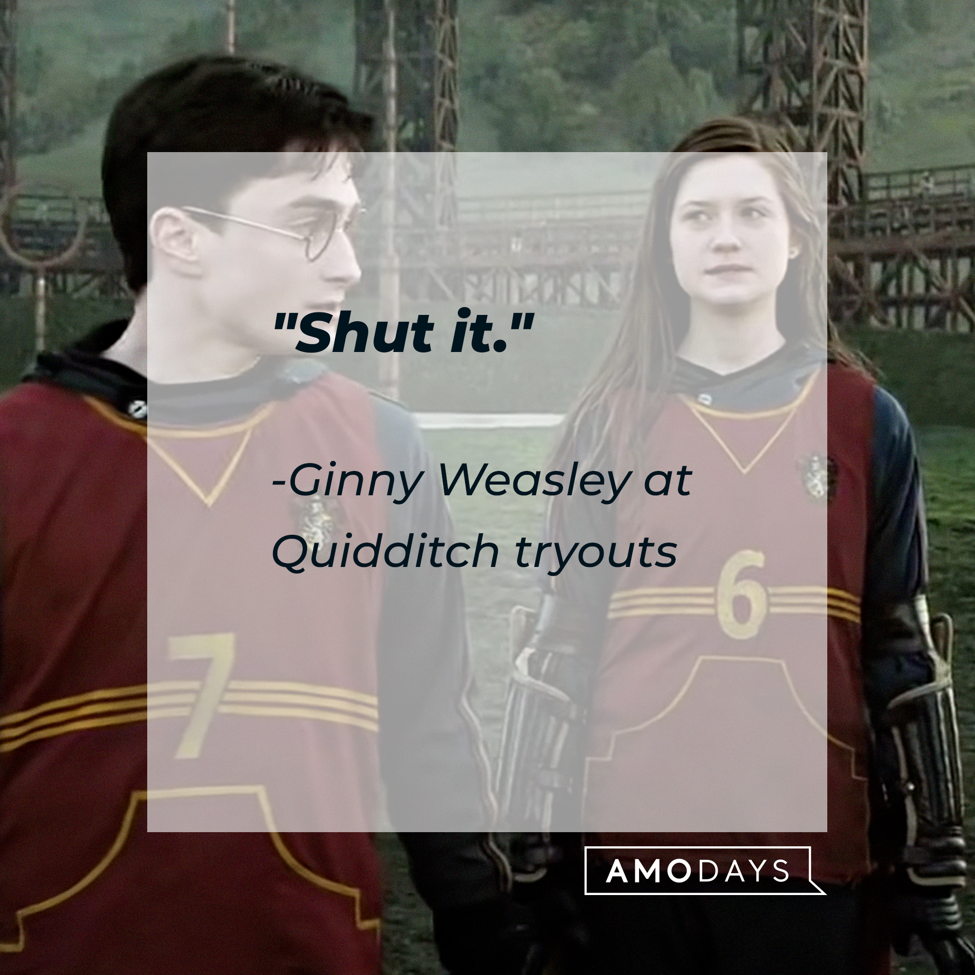 Ginny Weasley’s quote: "Shut it." | Image: Youtube.com/harrypotter