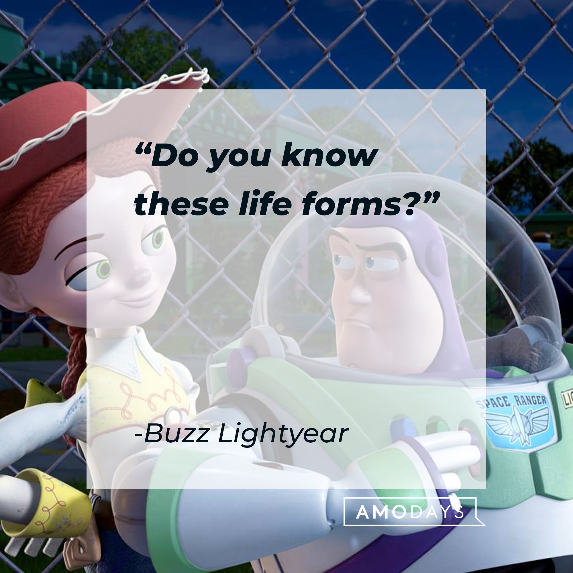 Buzz Lightyear's quote: "Do you know these life forms?" | Source: Facebook/BuzzLightyear