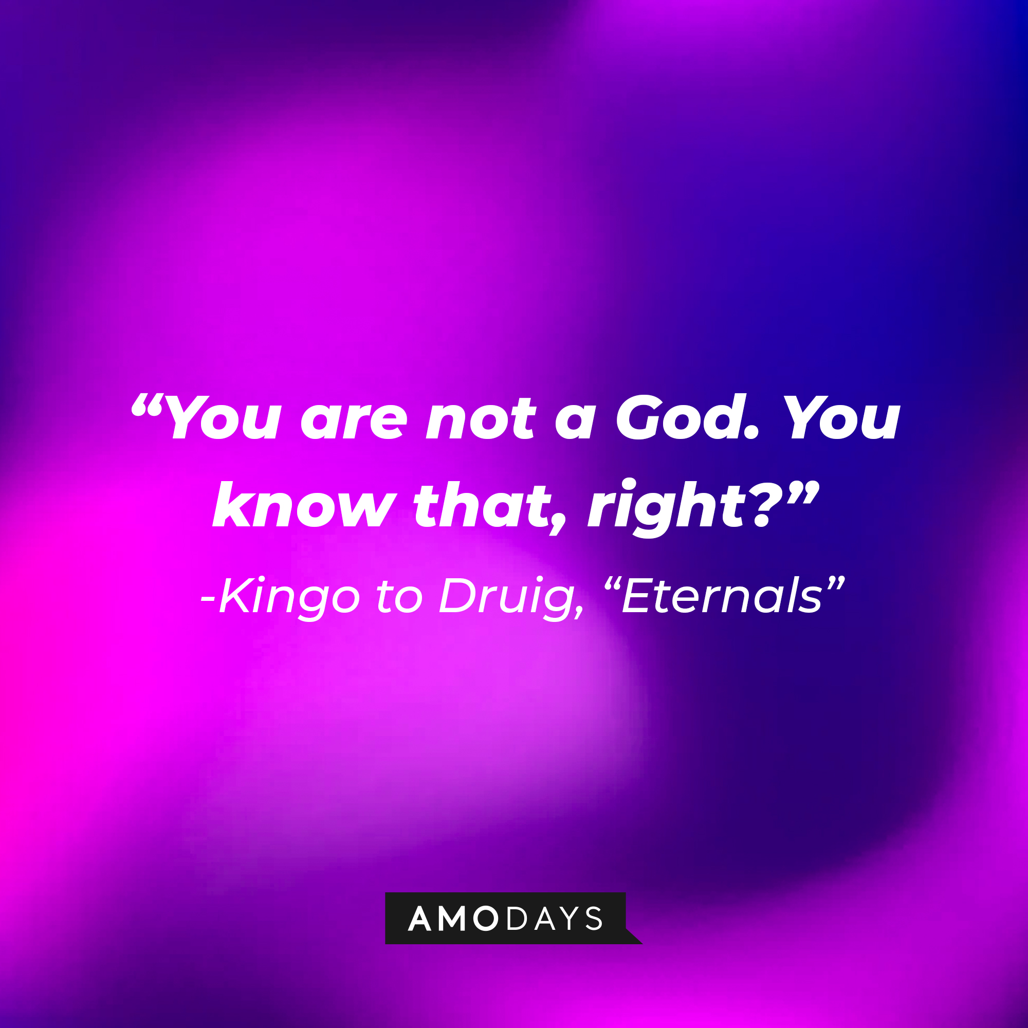 "You are not a God. You know that, right?" | Image: AmoDays