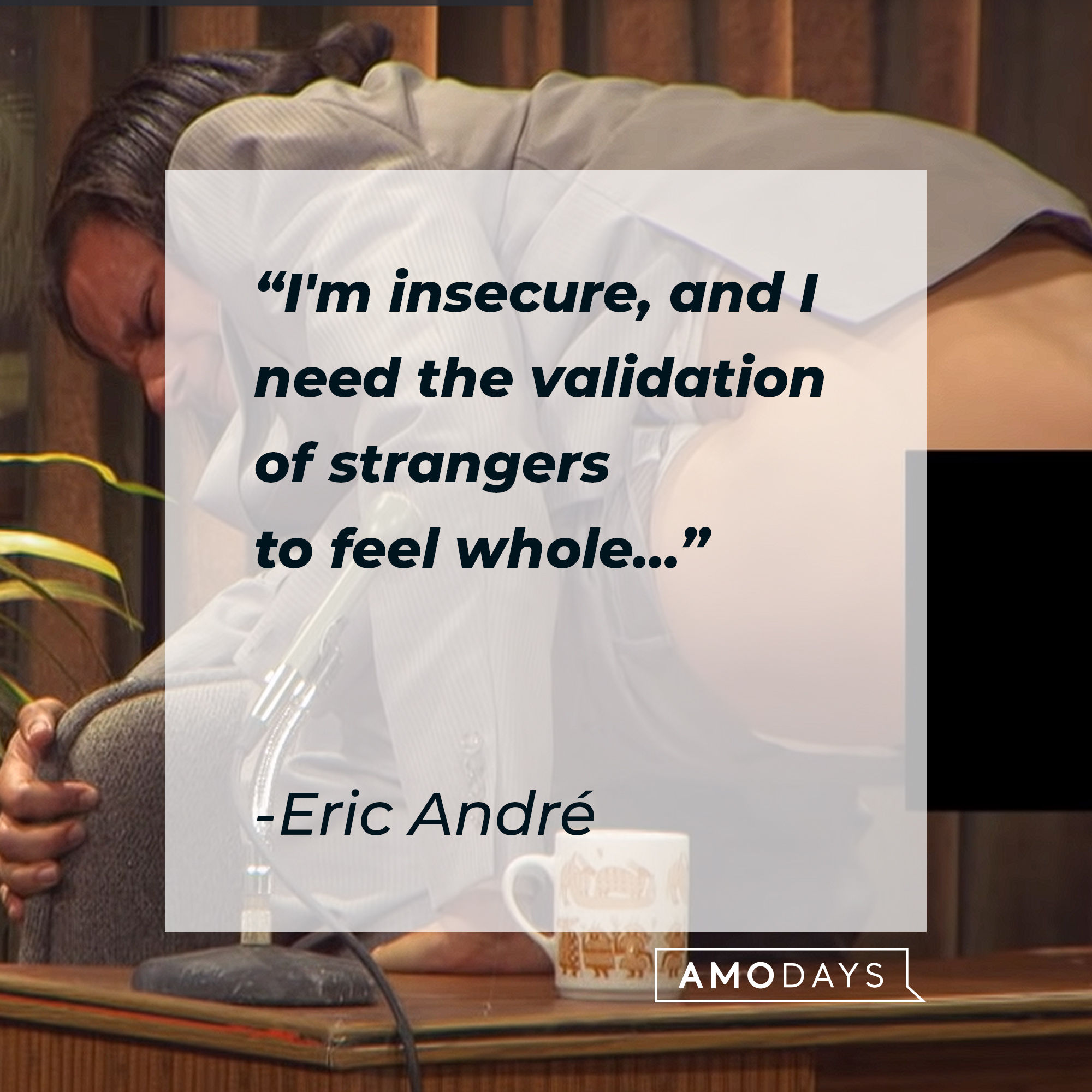 Eric André's quote: "I'm insecure, and I need the validation of strangers to feel whole…" | Source: Youtube.com/adultswim